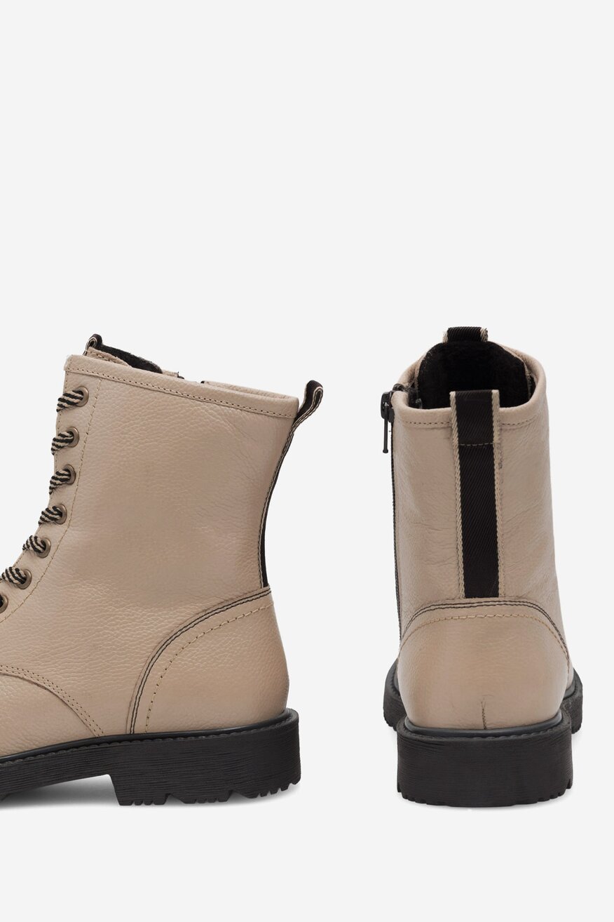 Lasocki - Trzewiki skórzane ocieplane - 5904862996264