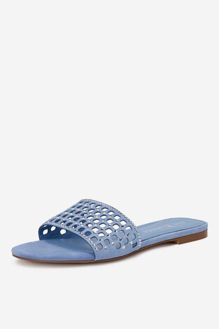 Шльопанець EVA MINGE ALI-V17852-1-1 ГОЛУБИЙ