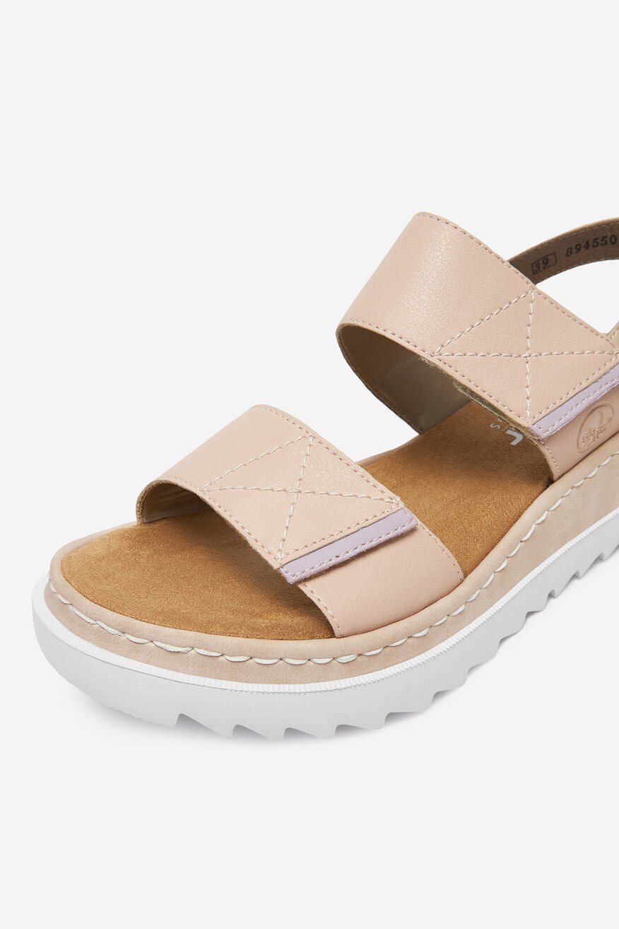 
                Rieker - Sandały na koturnie - 2230078407236