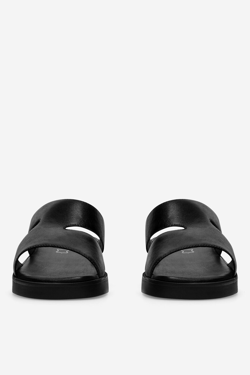 Lasocki - Klapki skórzane - 5905588497172