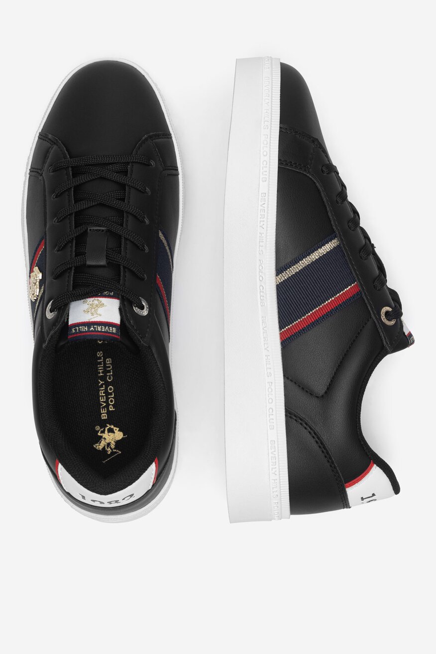 Pantofi pânză Beverly Hills Polo Club NEGRU - 5905588755630