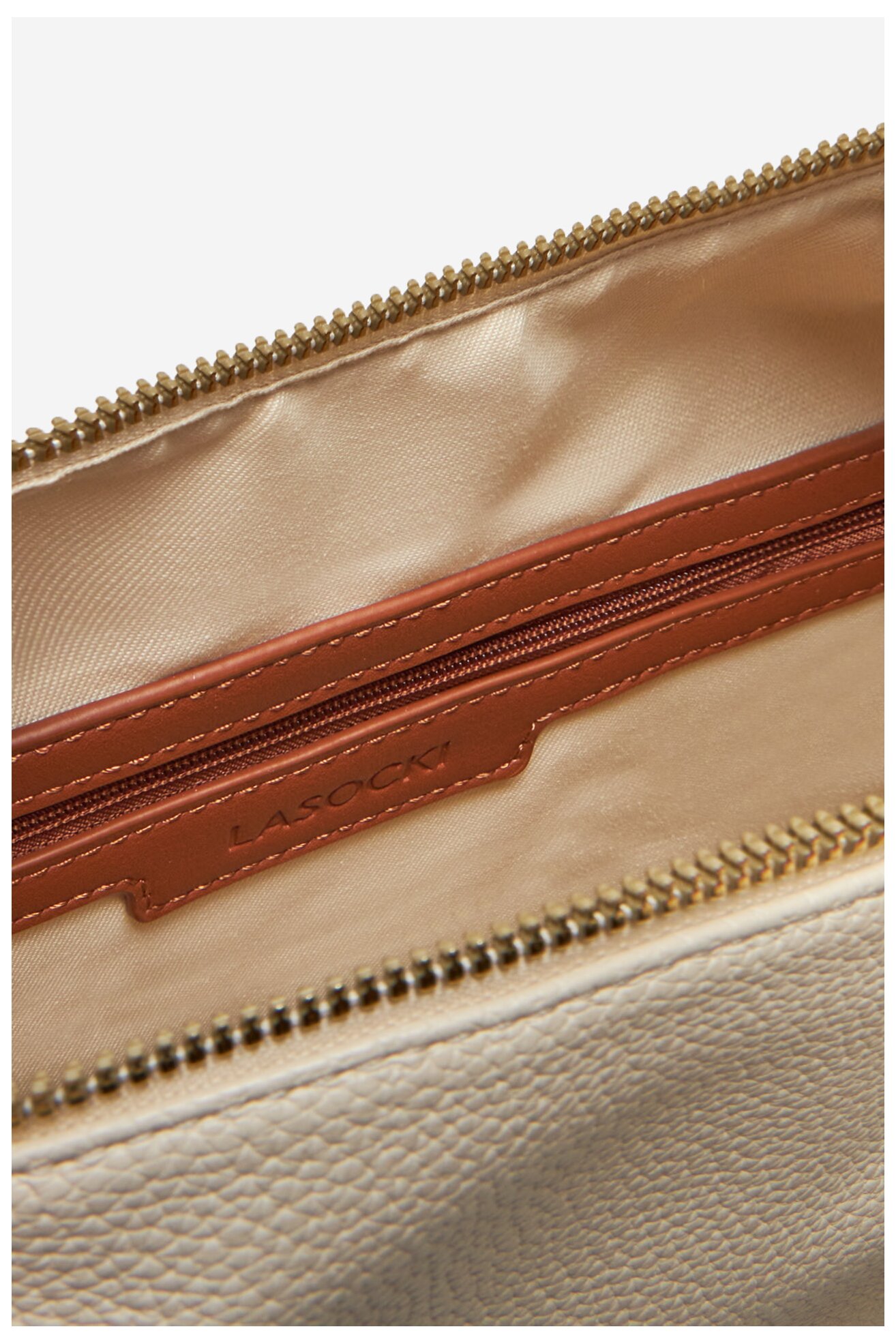 Kézitáska Lasocki LSK-O-006-07 CSONTSZÍNŰ