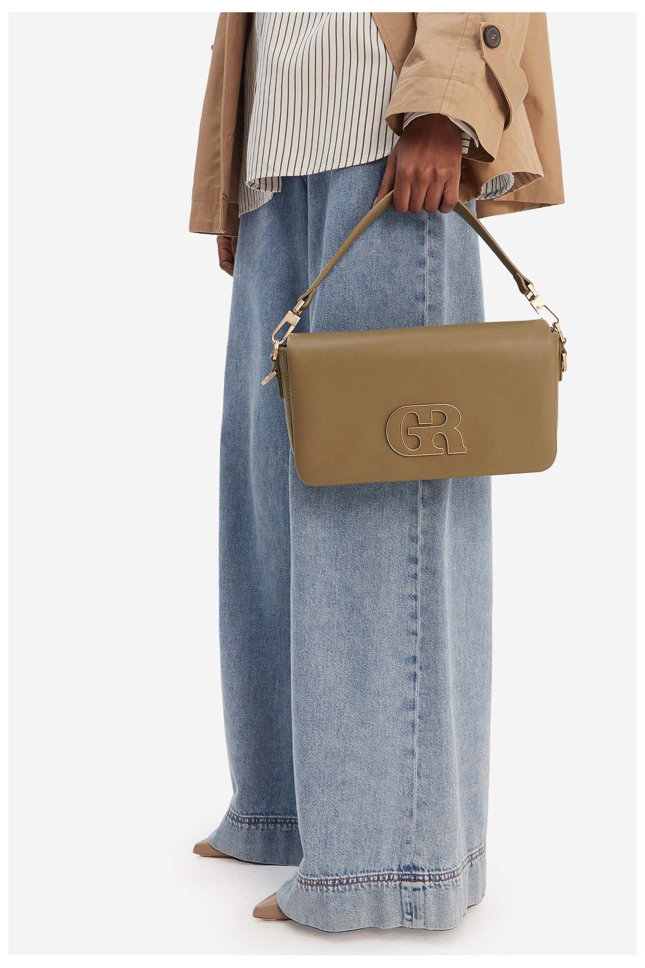 Сумка З Ремінцем Gino Rossi EO-LDA8553 ХАКІ