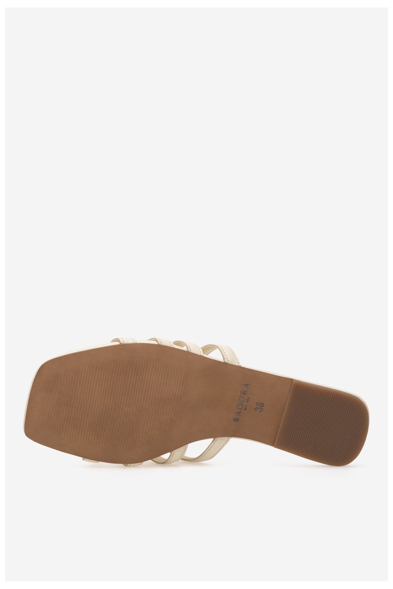 Klapki Badura JEAN-113775 Kremowy