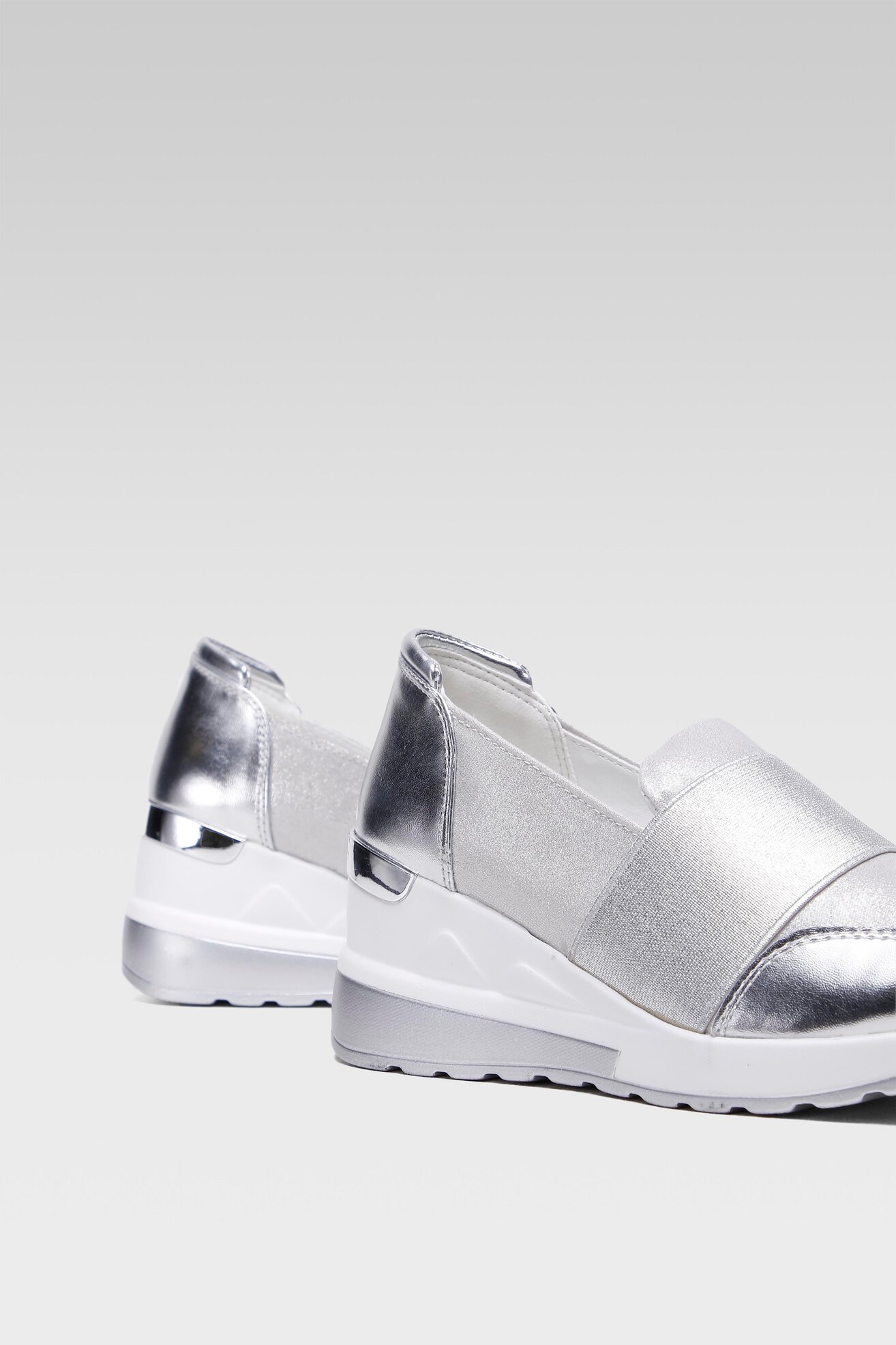 Półbuty Clara Barson WS2229-22 Srebrny