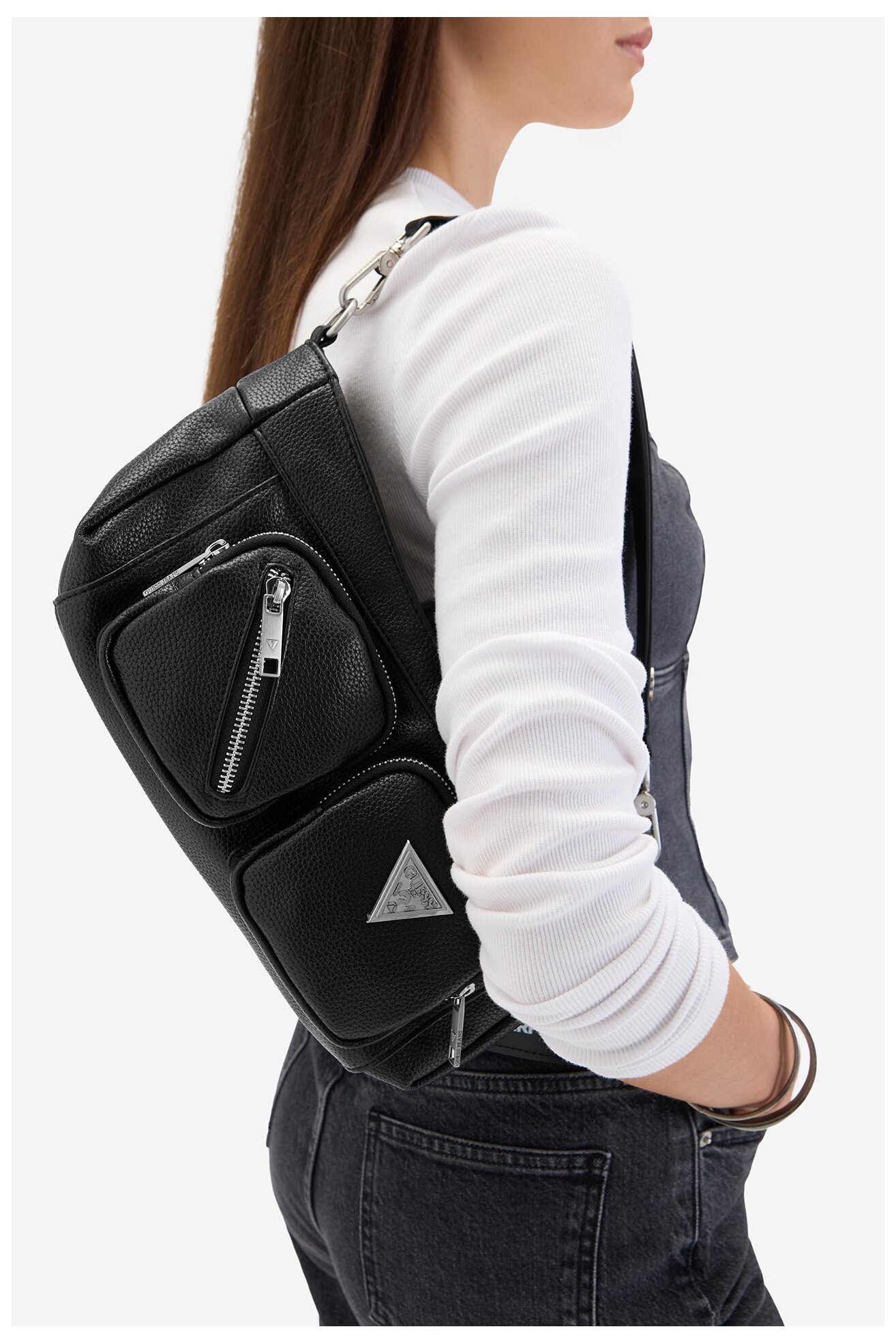 Сумка З Ремінцем GUESS JEANS CWBEO-GUESS-B-007-09 ЧОРНИЙ