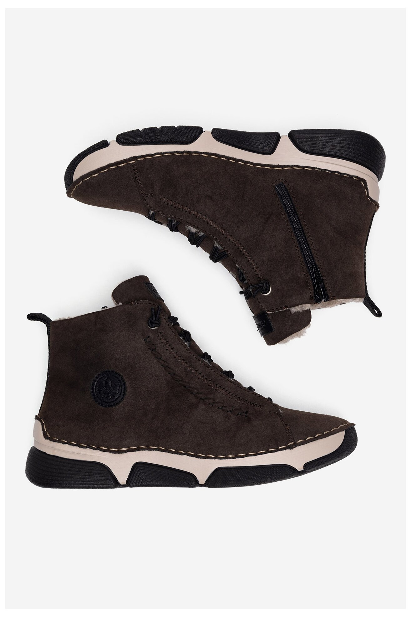 Боти Rieker 45912-25 ТЪМНОКАФЯВ