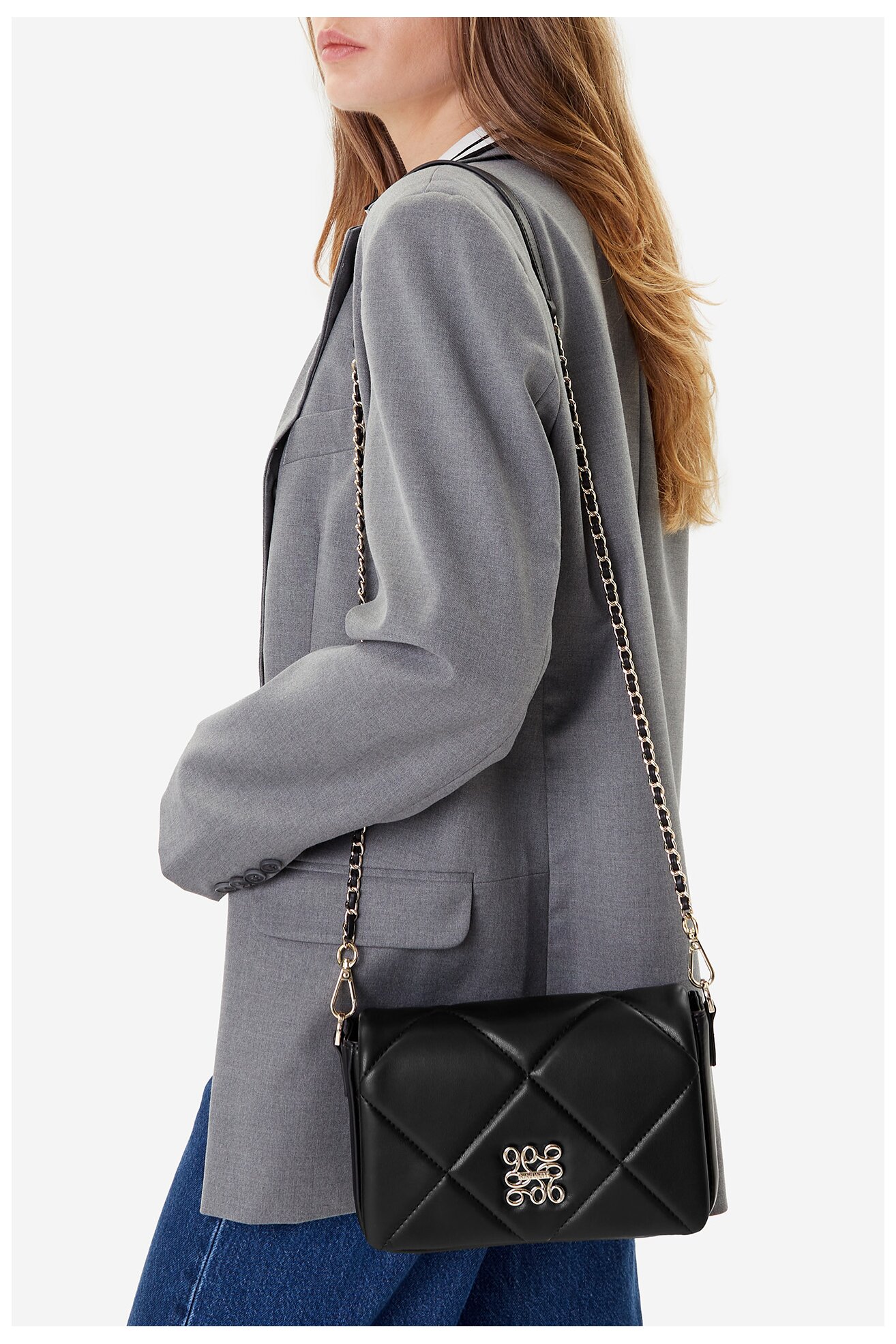 Kézitáska NINE WEST CEO-ANNA-LA482-3299 FEKETE