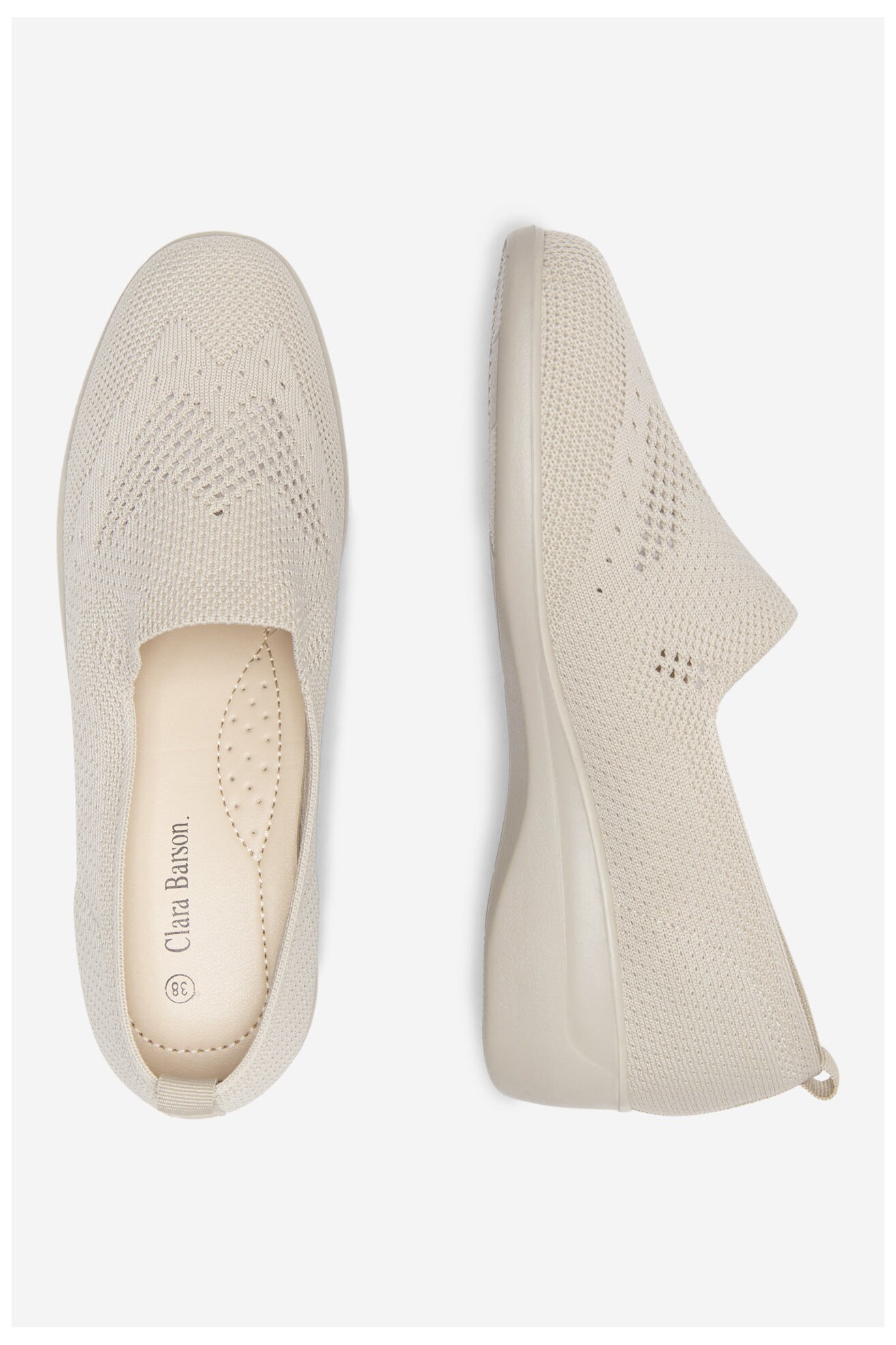 Pantofi casual Clara Barson HMD220355-01 BEJ