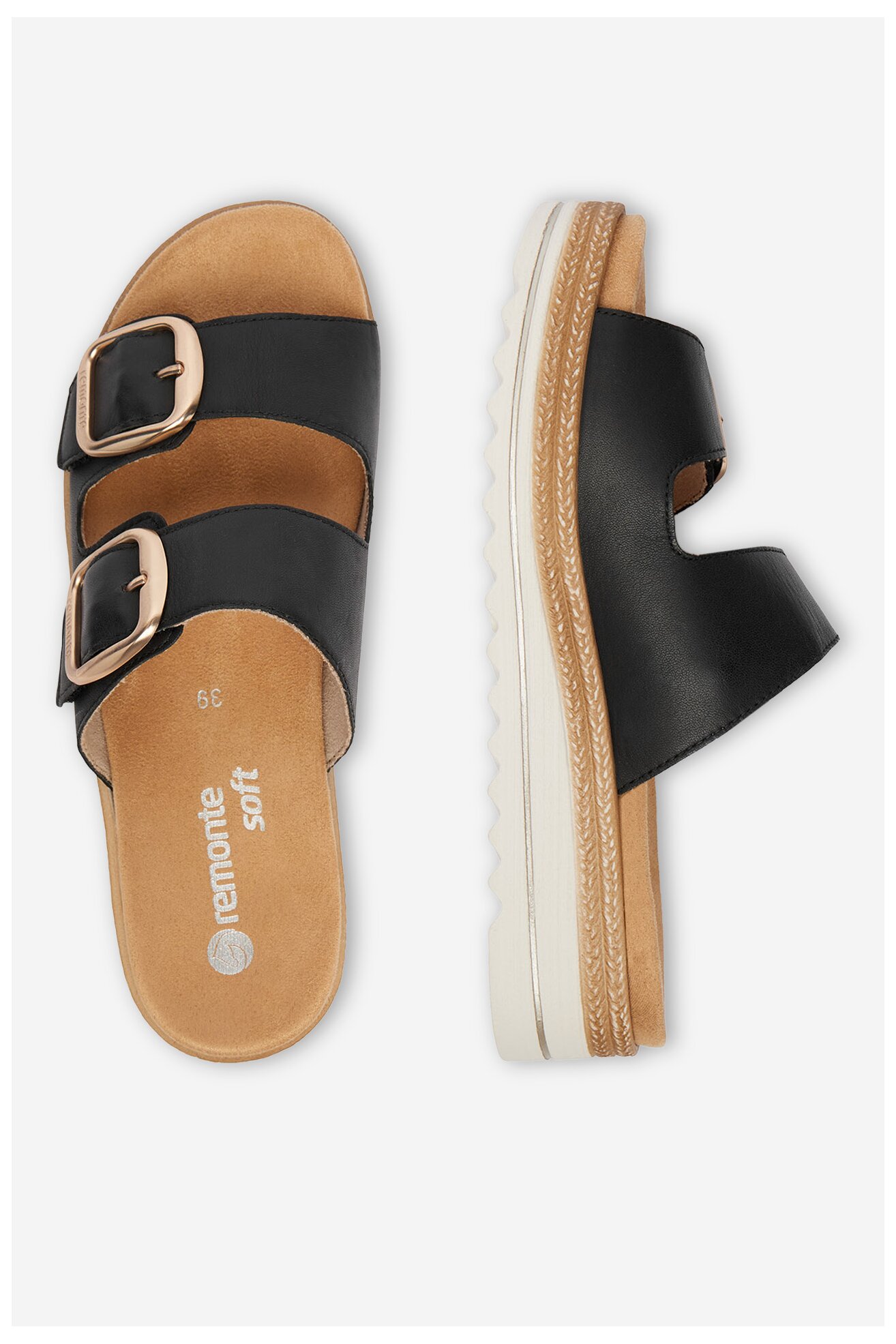 Klapki Remonte CEO-D0Q66-00 Czarny