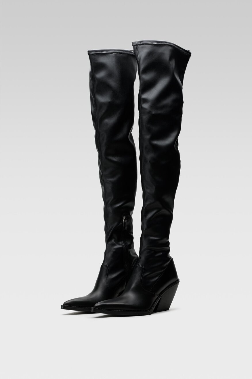 
                Gino Rossi - Kozaki na obcasie czarne - 5903698928838