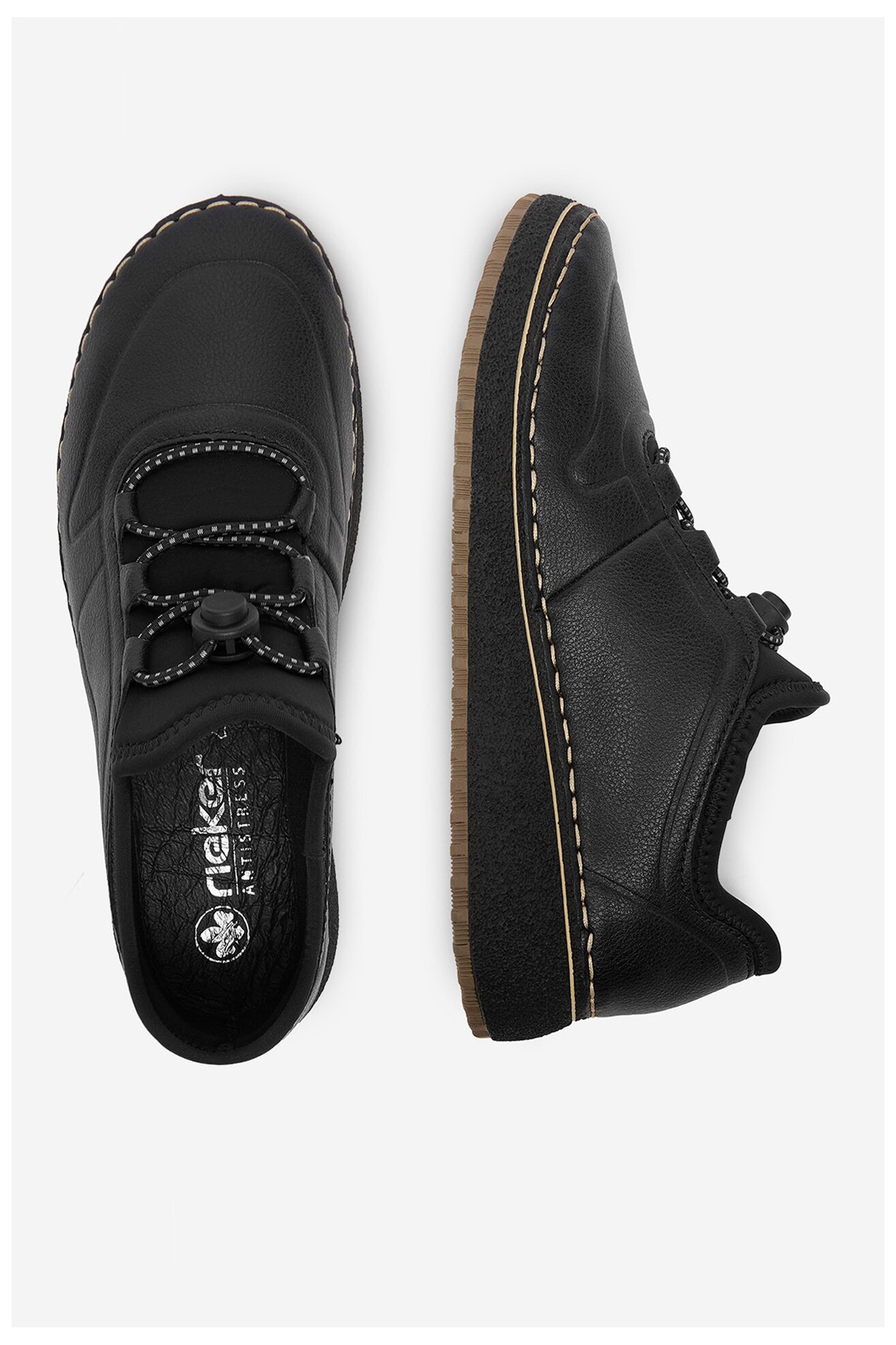 Półbuty Rieker CEO-50960-00 Czarny