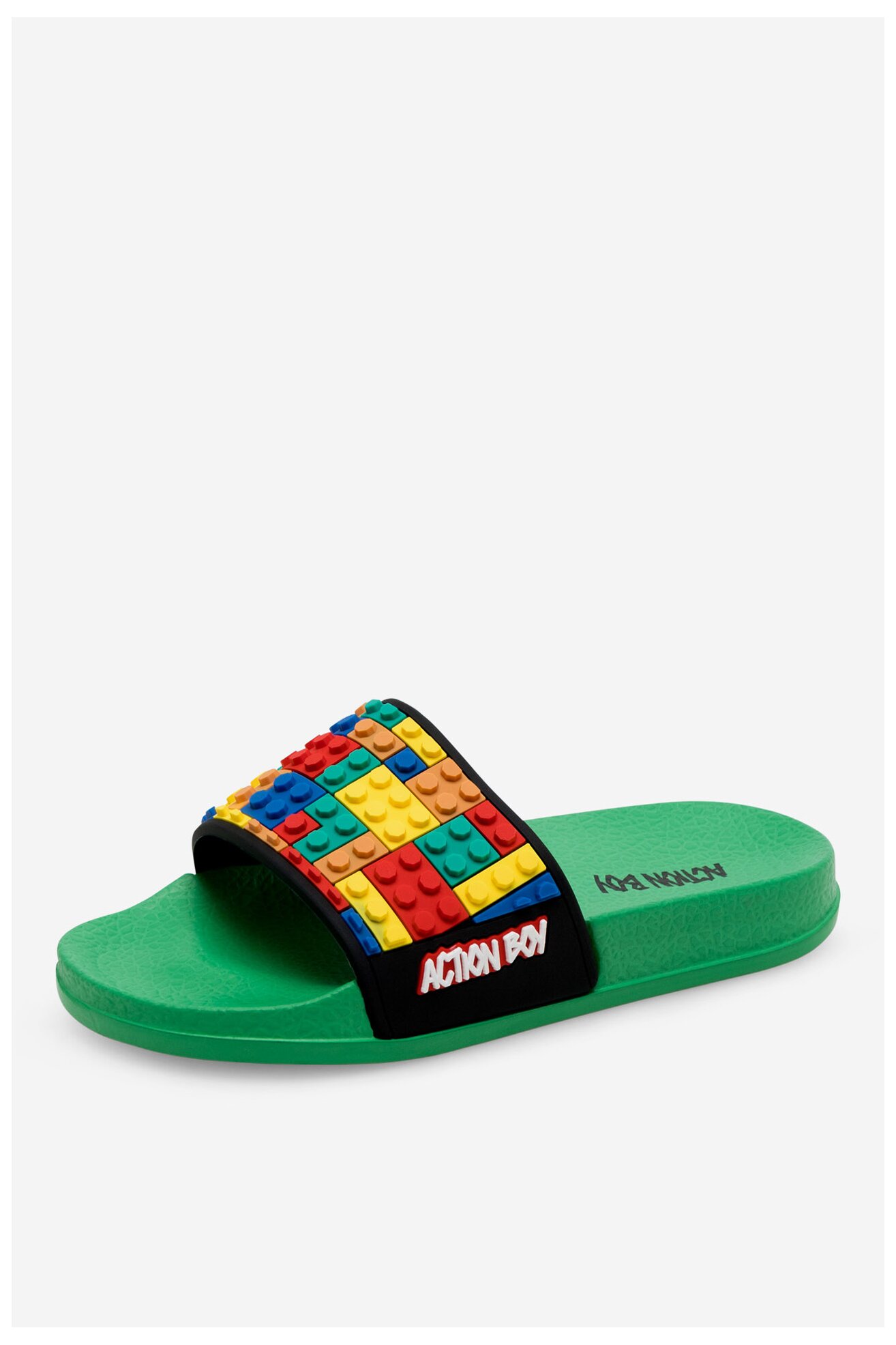 Klapki basenowe Action Boy P3047043K Zielony