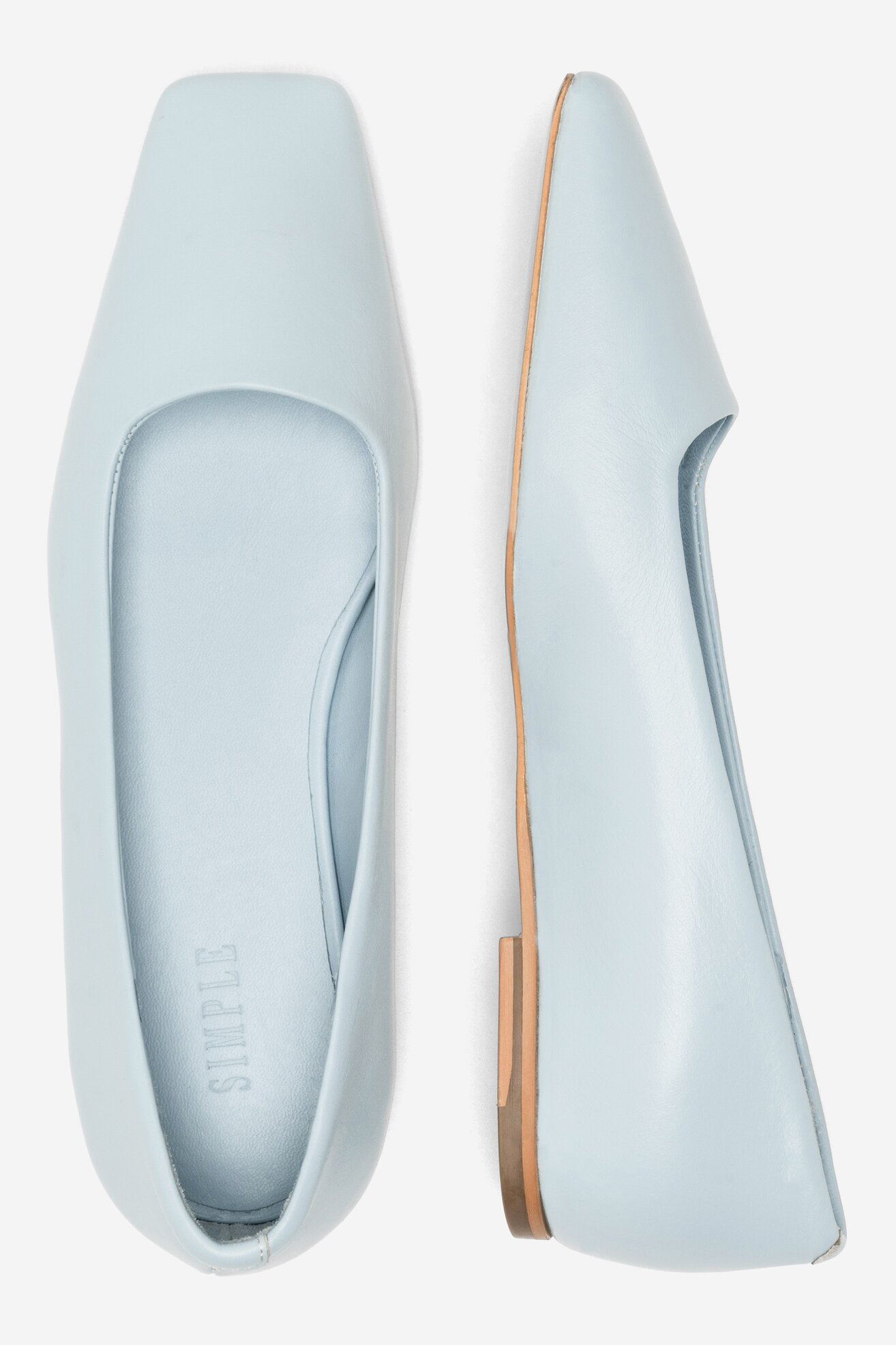 Baleriny SIMPLE SARAGOSSA1-23SSB40 Niebieski jasny