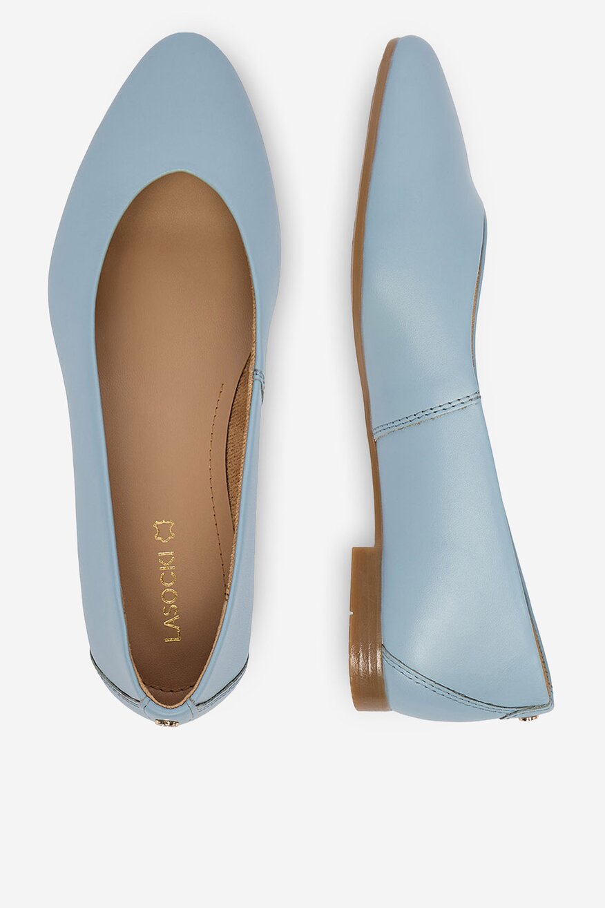 
                Lasocki - Baleriny skórzane - 5906751638361