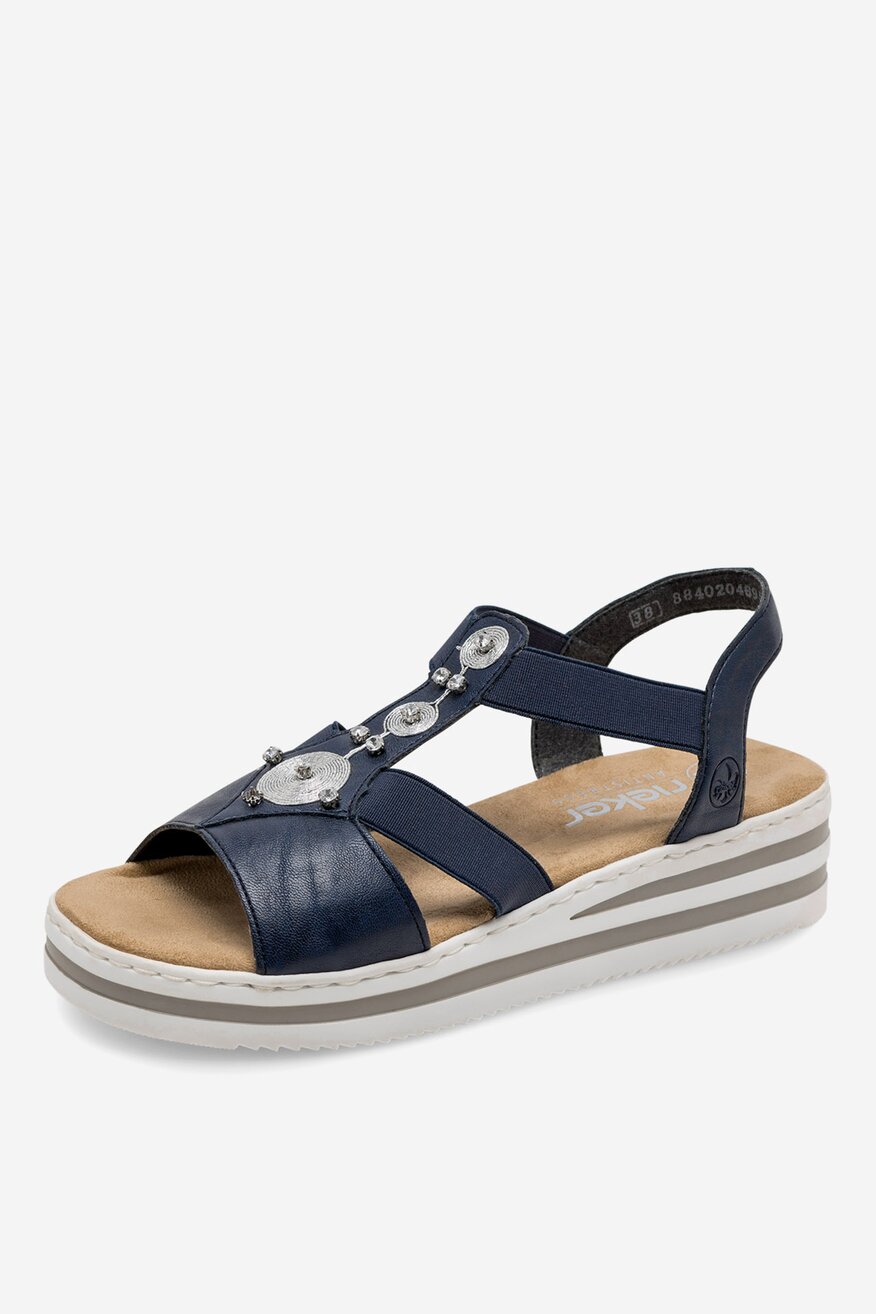 Sandály Rieker BLANKYTNĚ MODRÁ - 2230056245492