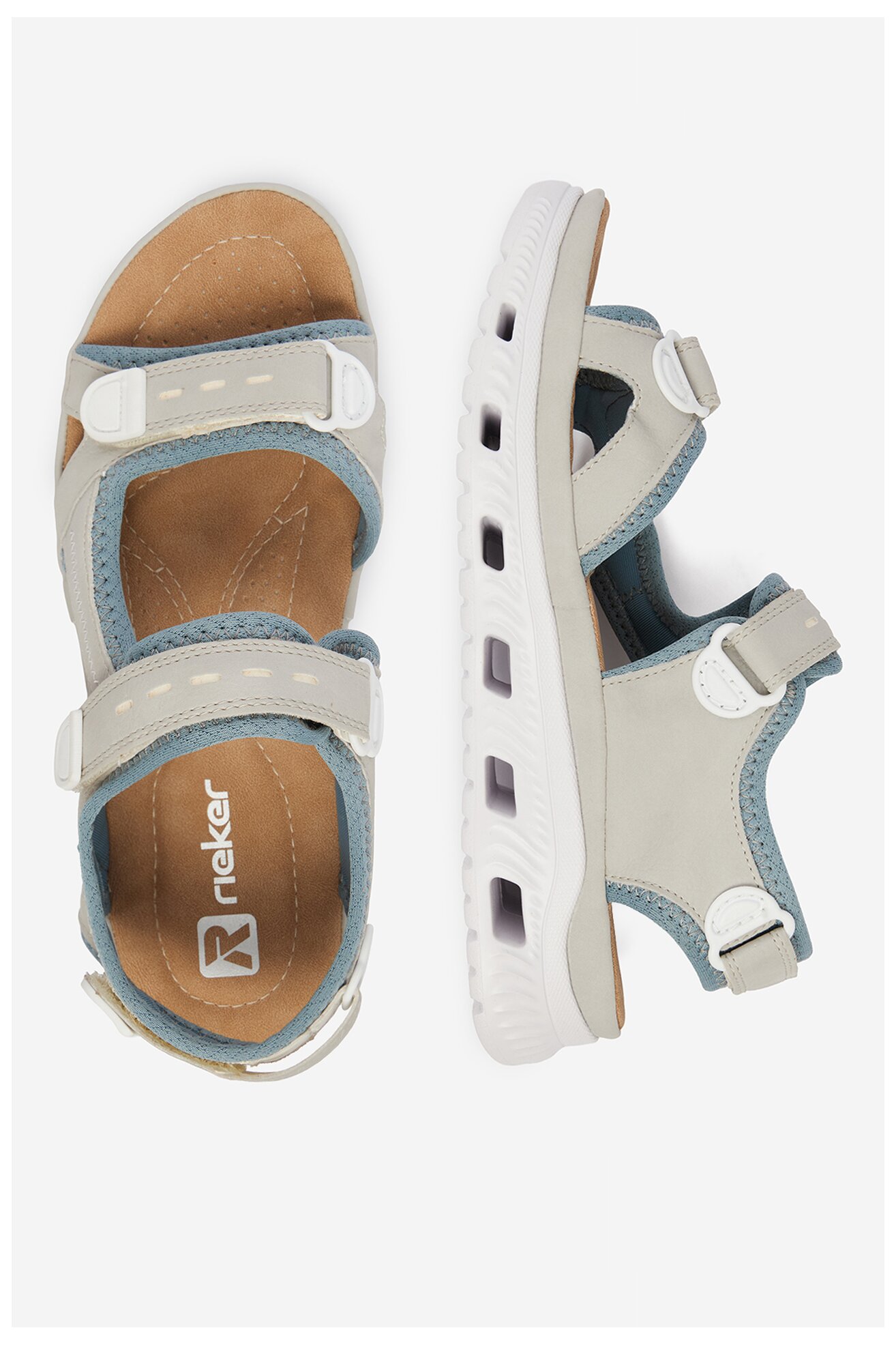 Sandały Rieker CEO-64074-40 Szary