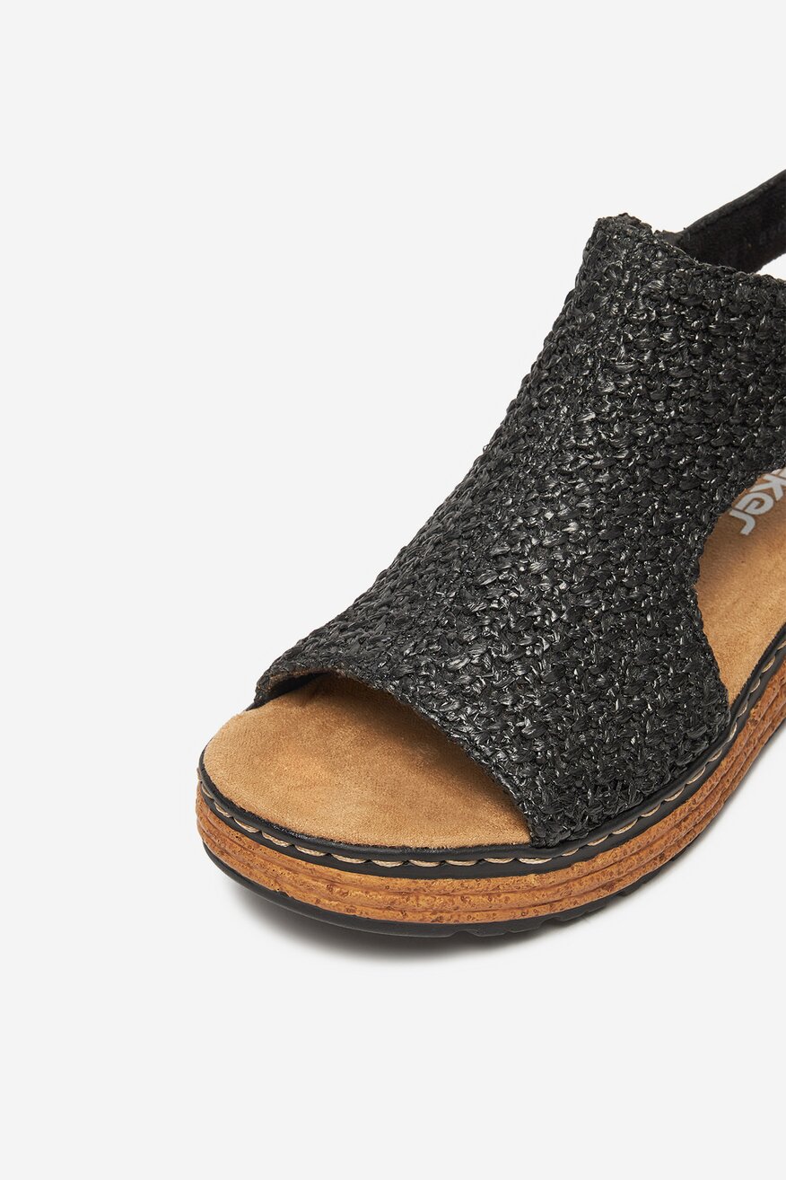 Rieker - Sandały na koturnie - 2230078385640