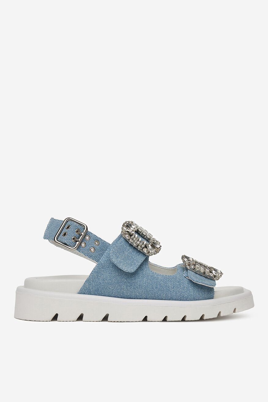 
                Сандалі EVA MINGE ДЖИНСОВИЙ - 5903698602486