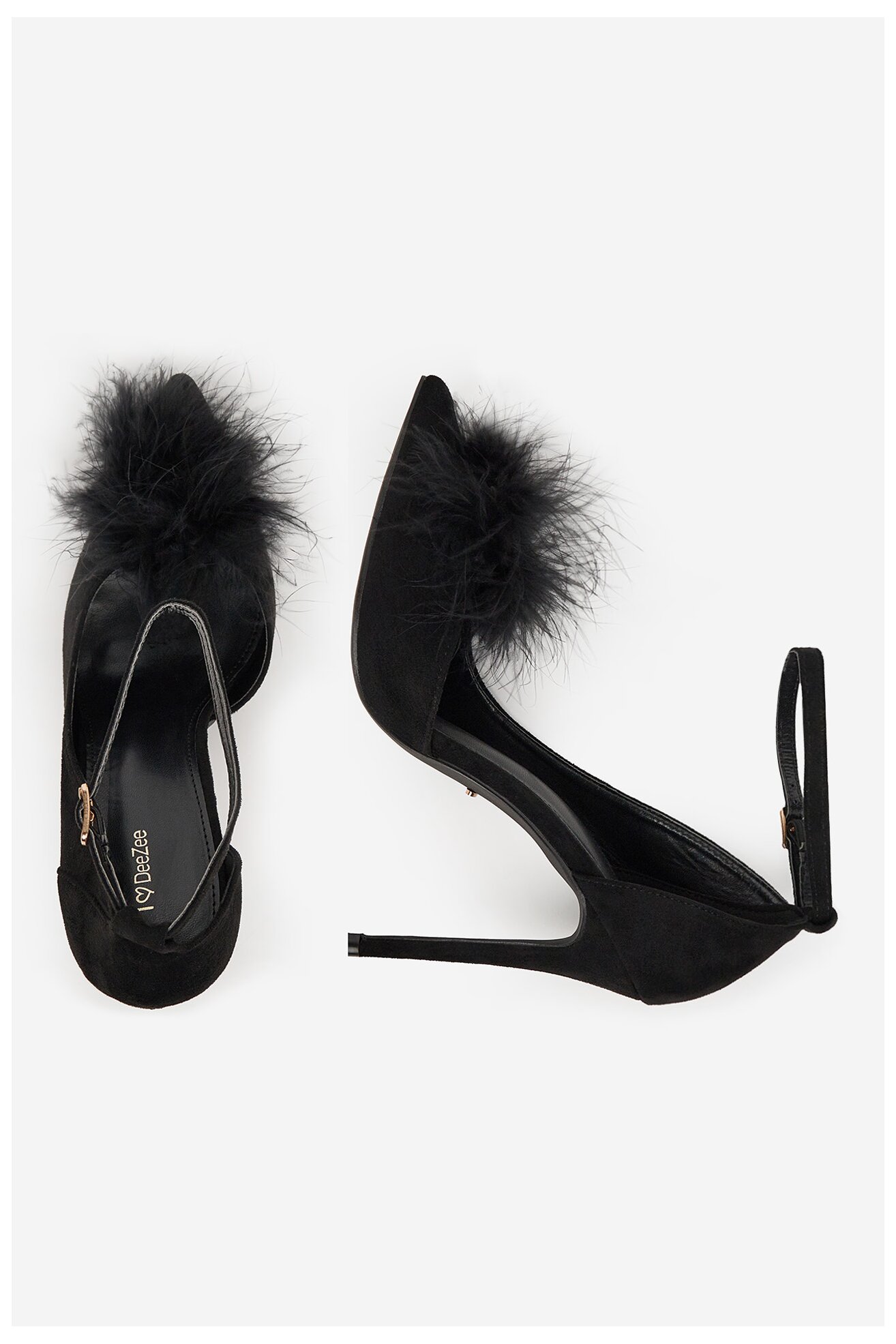 Pantofi cu toc DeeZee HT92831-126 NEGRU