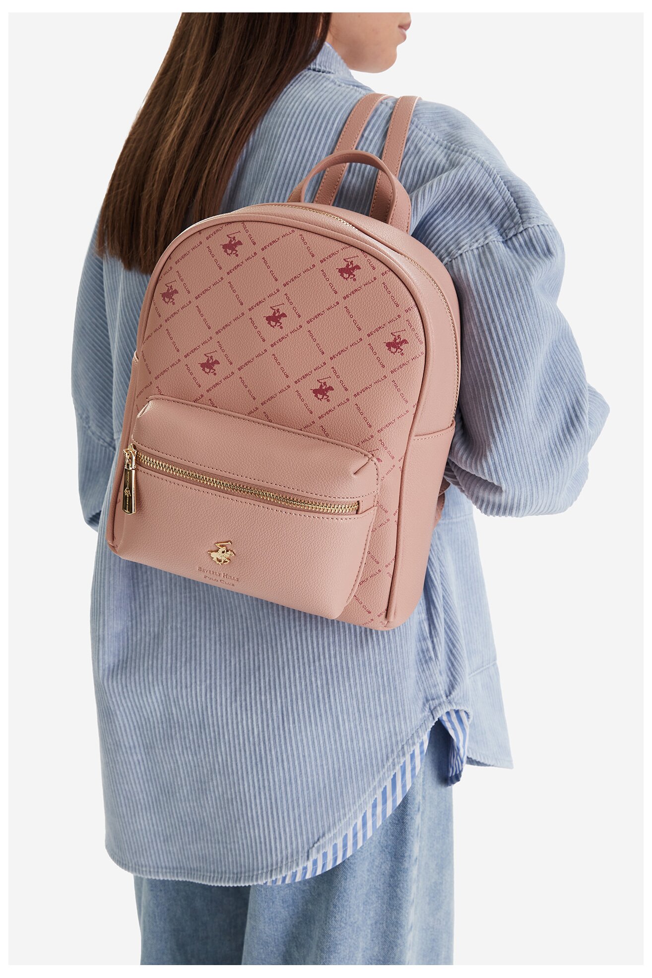 Plecak Beverly Hills Polo Club CEO-BHPC-L-012-09 Różowy