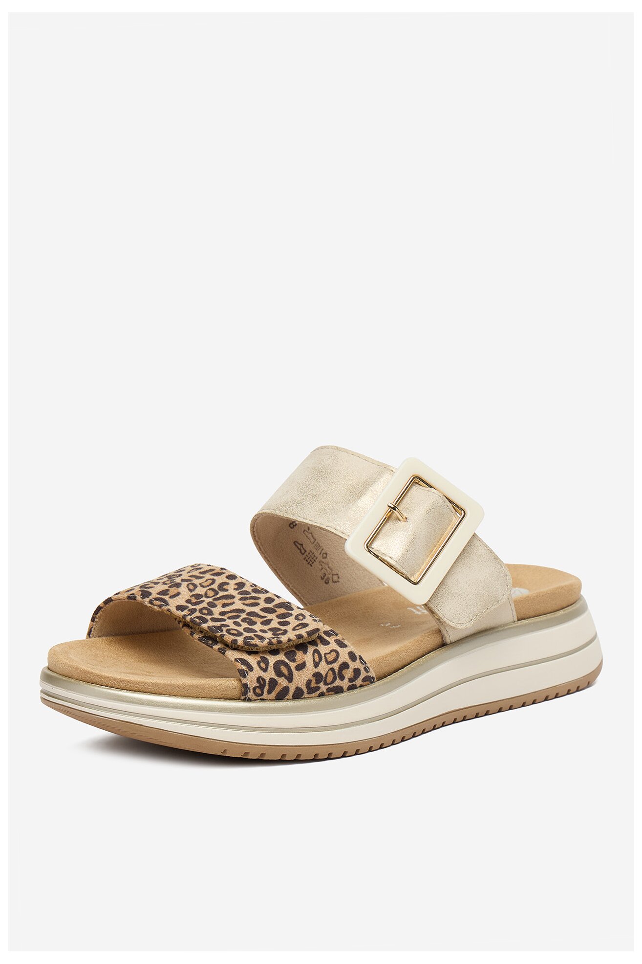 Klapki Remonte CEO-D1J61-91 Złoty