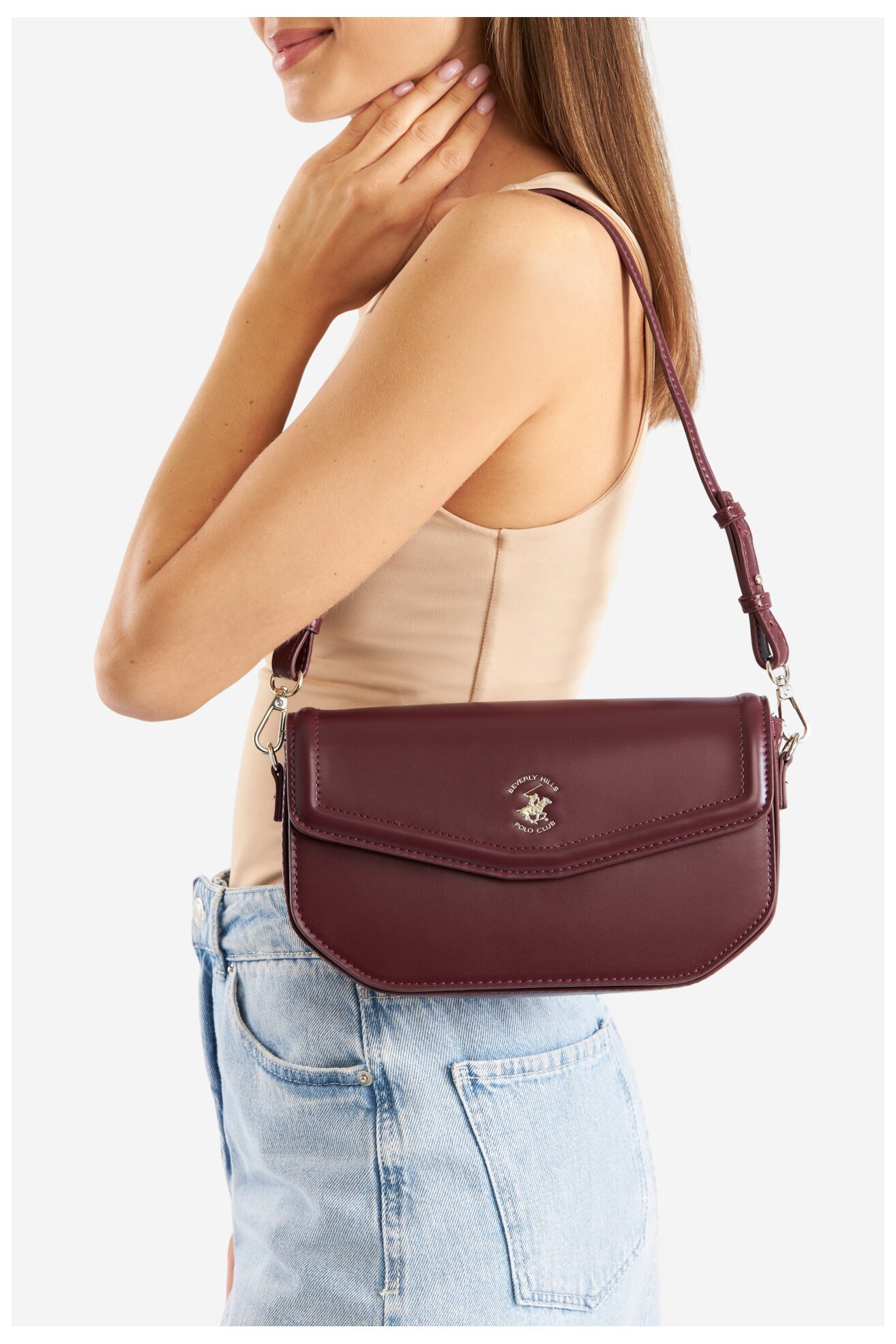 Torebka Beverly Hills Polo Club BHPC-L-001-06 Bordowy