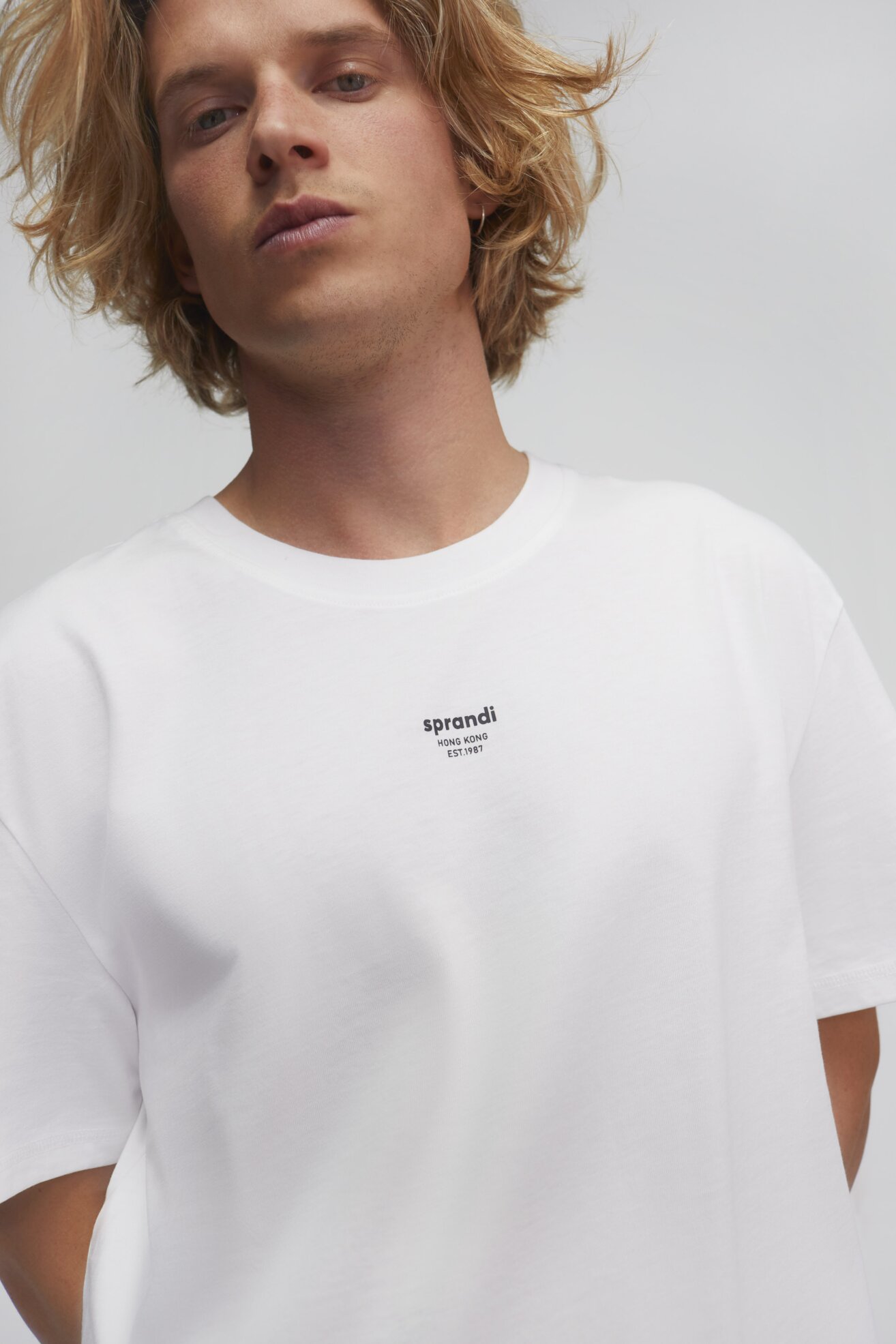 T-shirt Sprandi SS21-TSM007 Biały