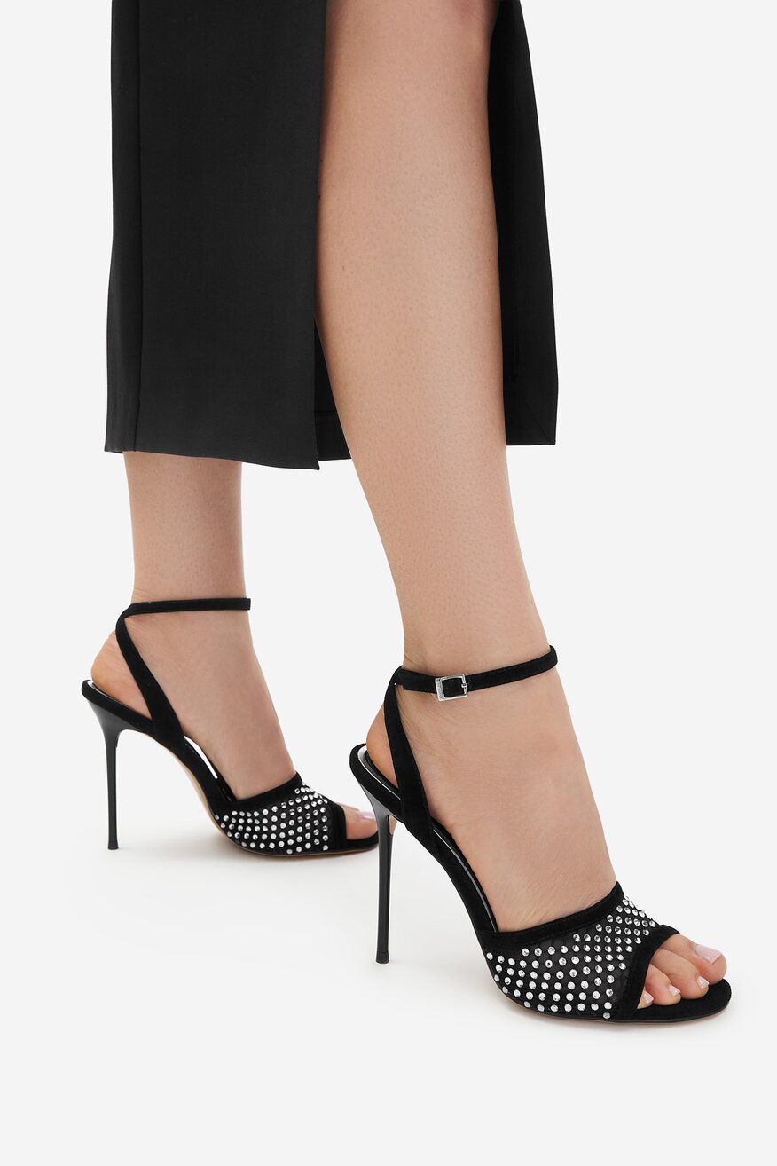 
                EVA MINGE - Sandały skórzane - 5906751862834