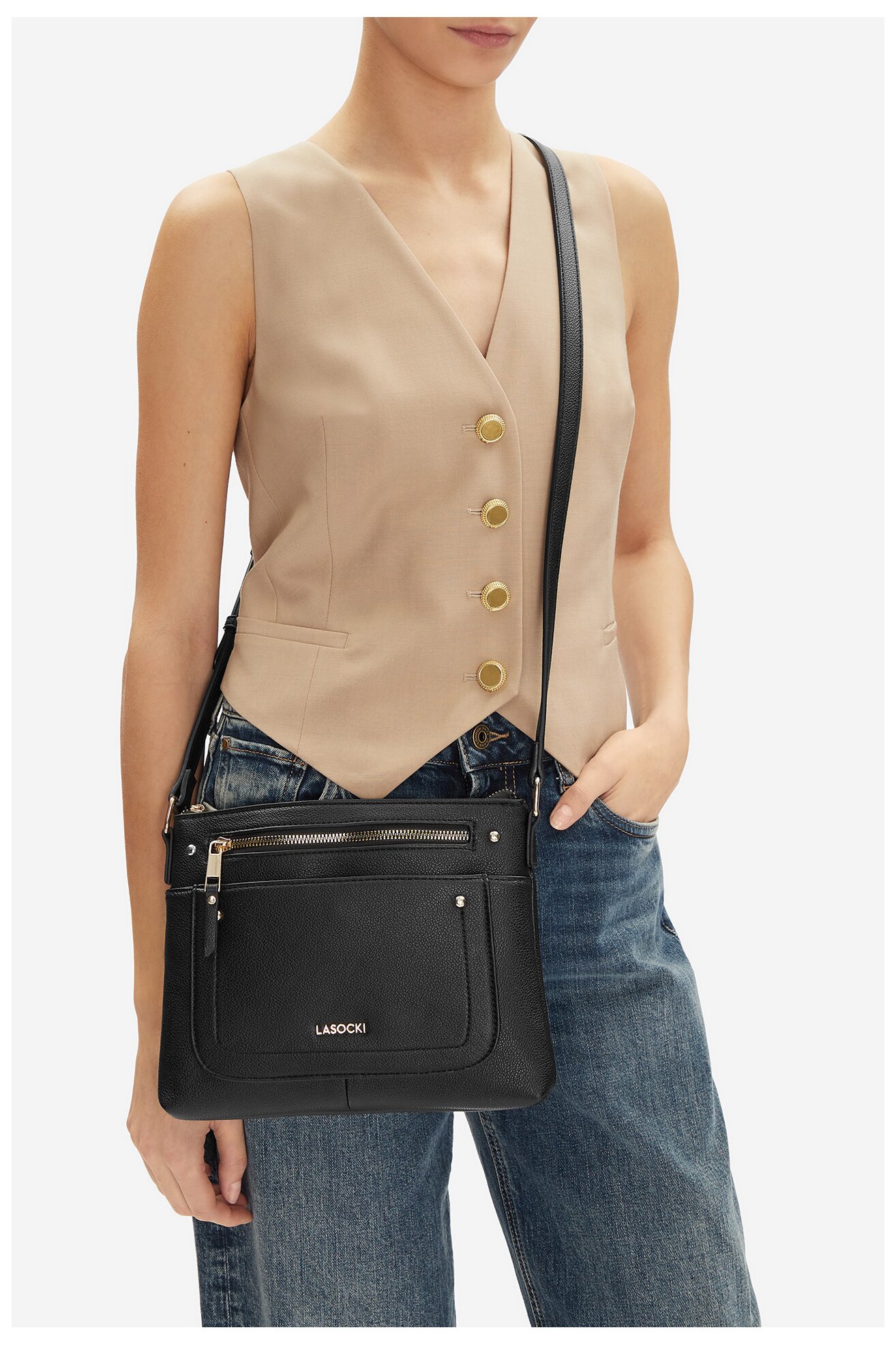 Torba Lasocki LSK-M-006-07 CRNA