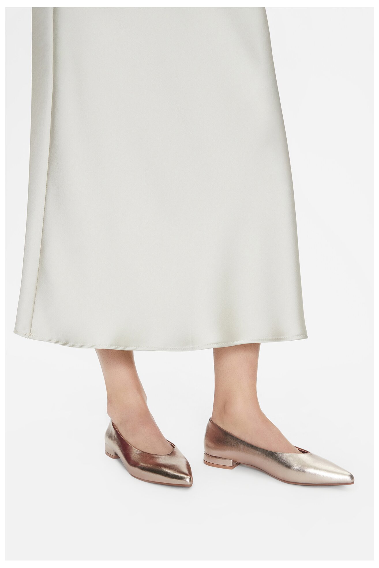 Baleriny Jenny WS20019-11 Złoty