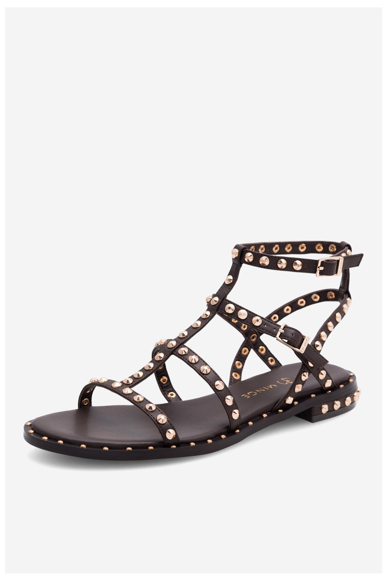 Sandały EVA MINGE THERESE-2290-1-1 Brązowy