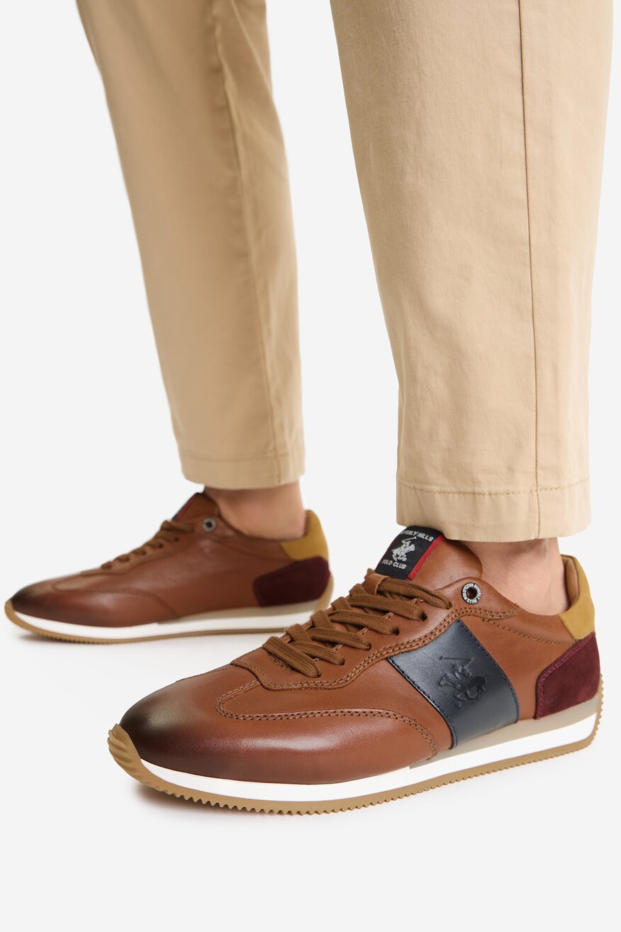 Beverly Hills Polo Club - Sneakersy skórzane - 5907964014041