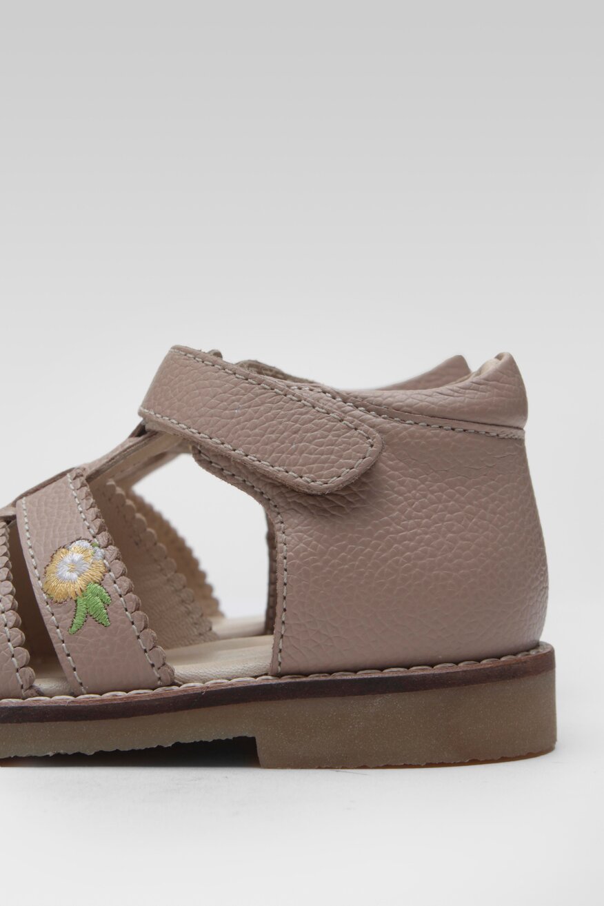 
                Lasocki Kids - Skórzane sandały beżowe - 5904862732886