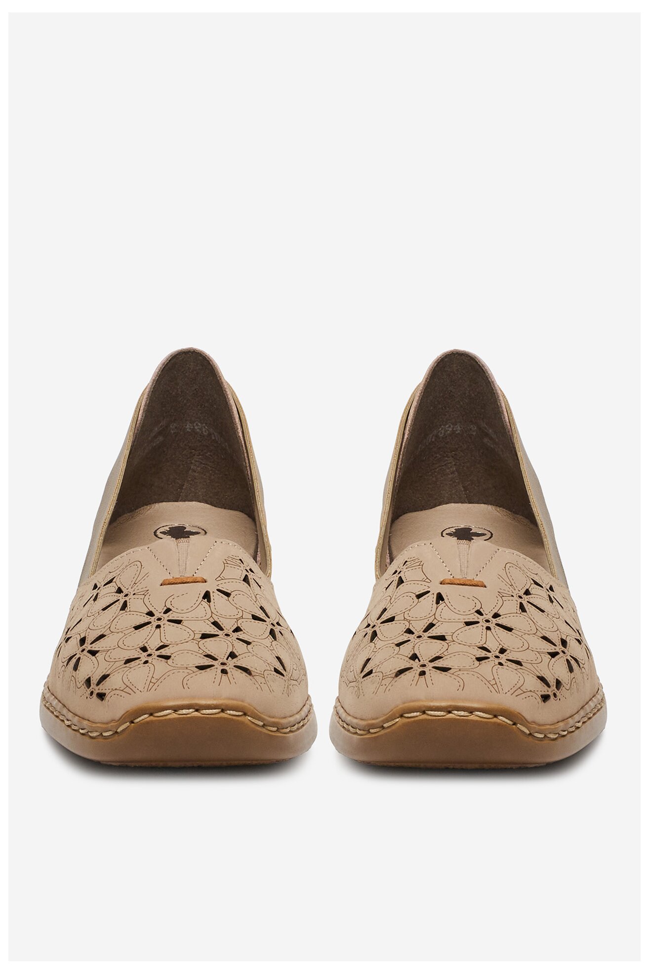 Baleriny Rieker 41356-60 Beżowy