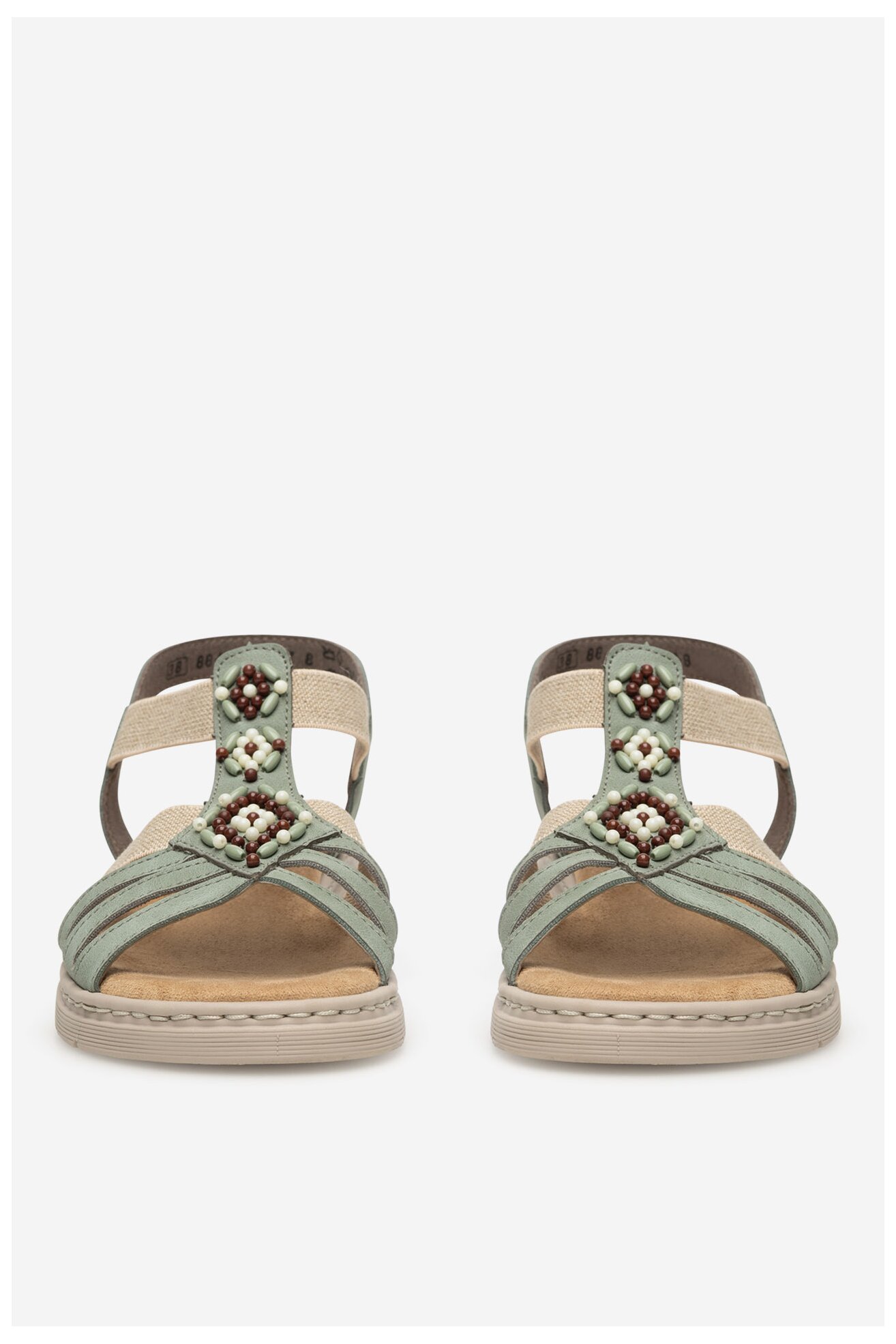 Sandały Rieker V9120-52 Zielony