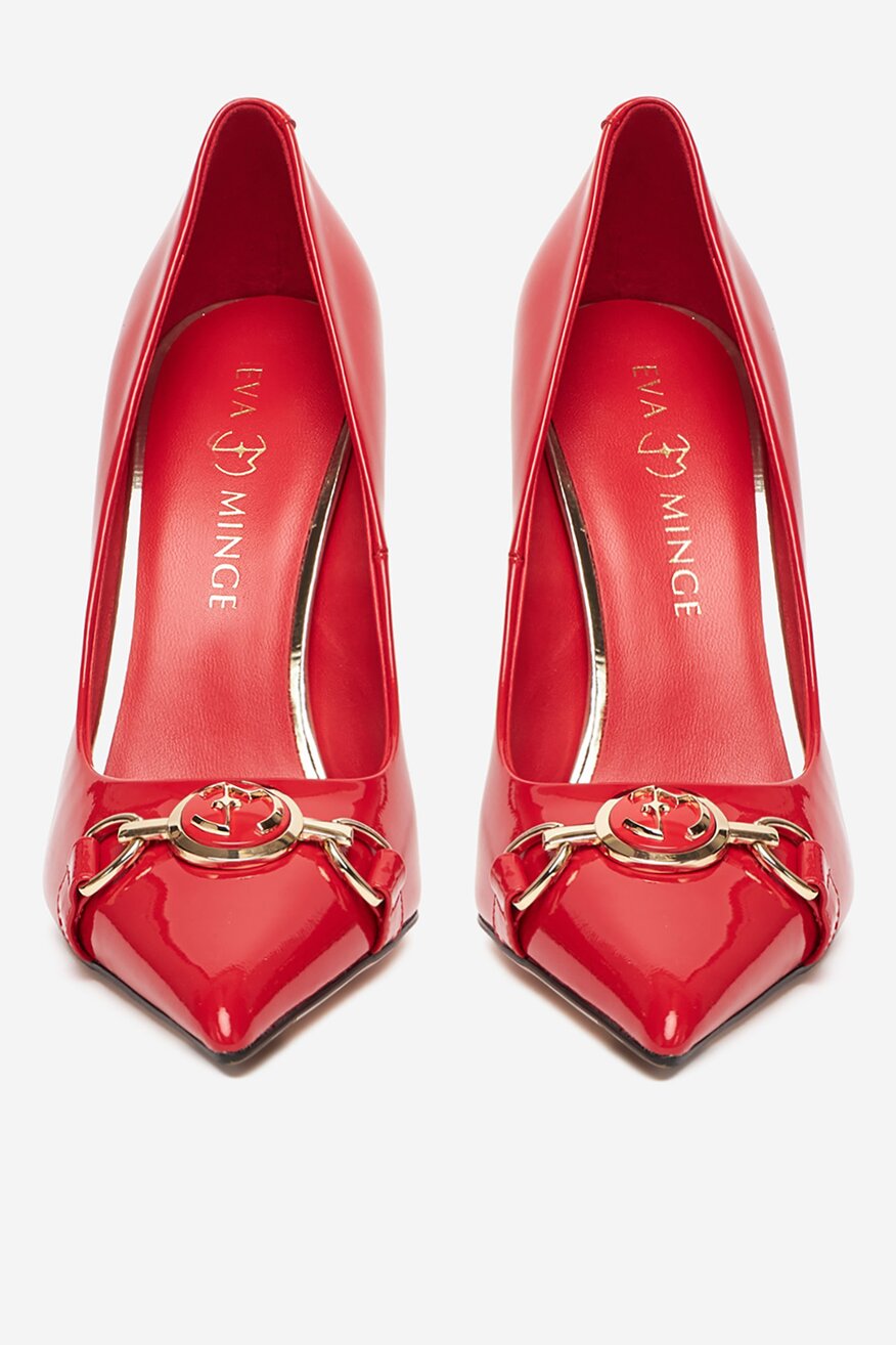 Pantofi cu toc EVA MINGE ROŞU - 5906751283493