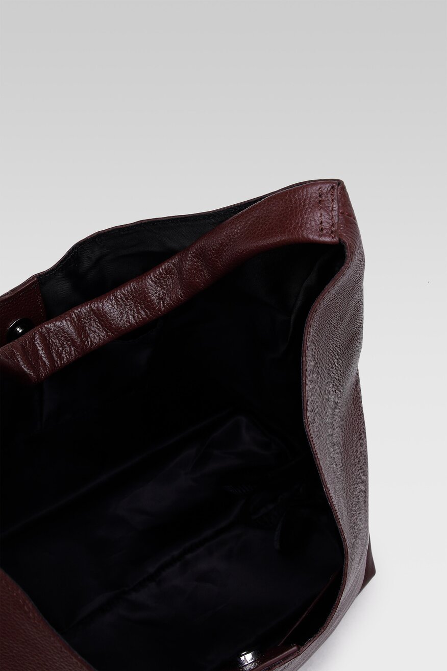 
                Lasocki - Torebka duża skórzana hobo bag - 5904248476434