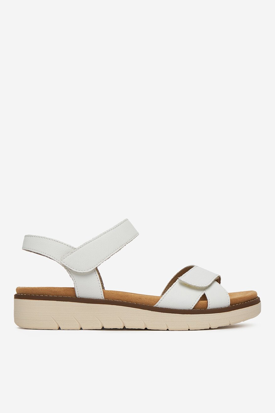 Remonte - Sandały skórzane na koturnie - 2230078403832