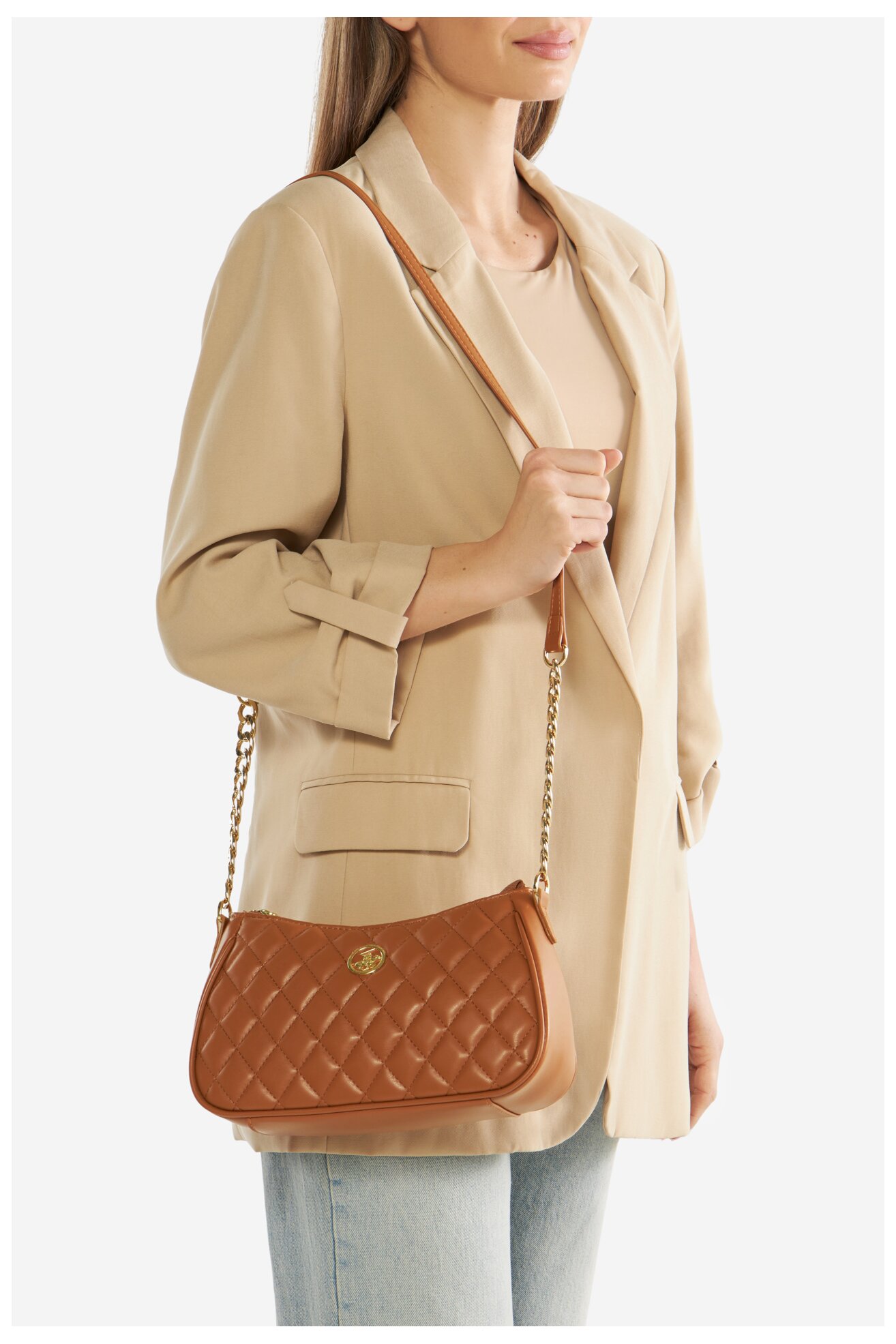 Kézitáska Beverly Hills Polo Club BHPC-K-035-06 CAMEL