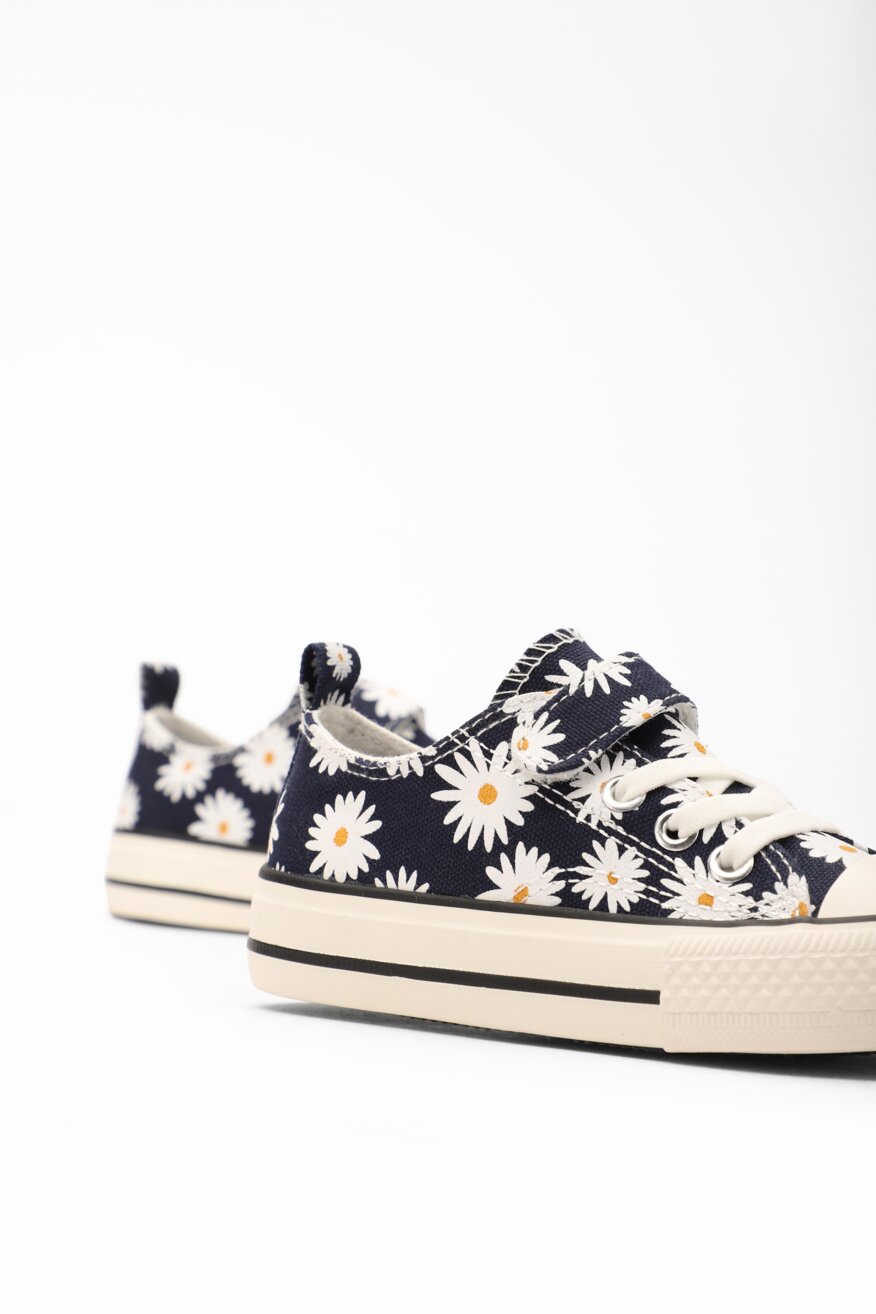 Nelli Blu - Trampki z printem granatowe - 5903698323459