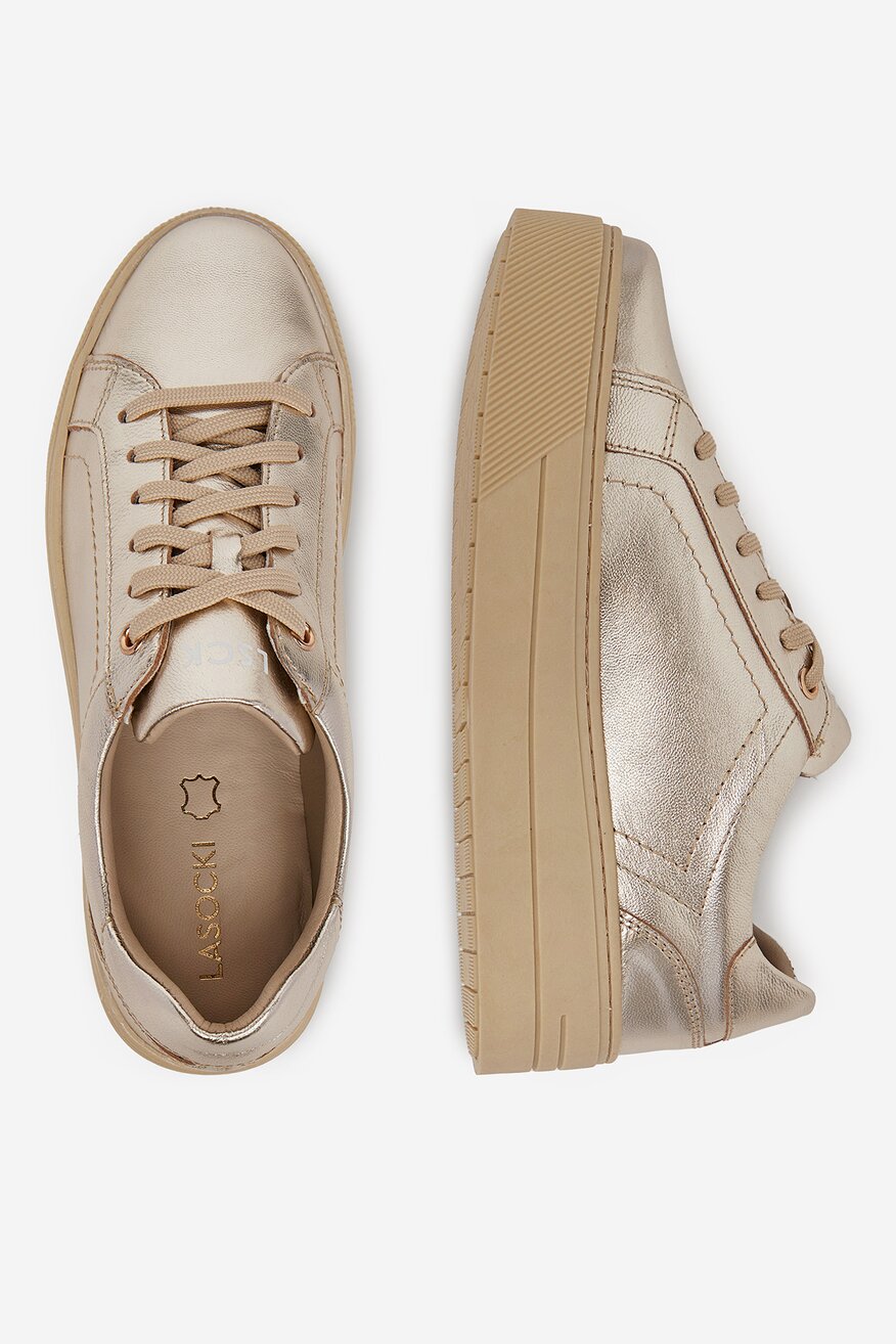 Lasocki - Sneakersy skórzane - 5904248160999