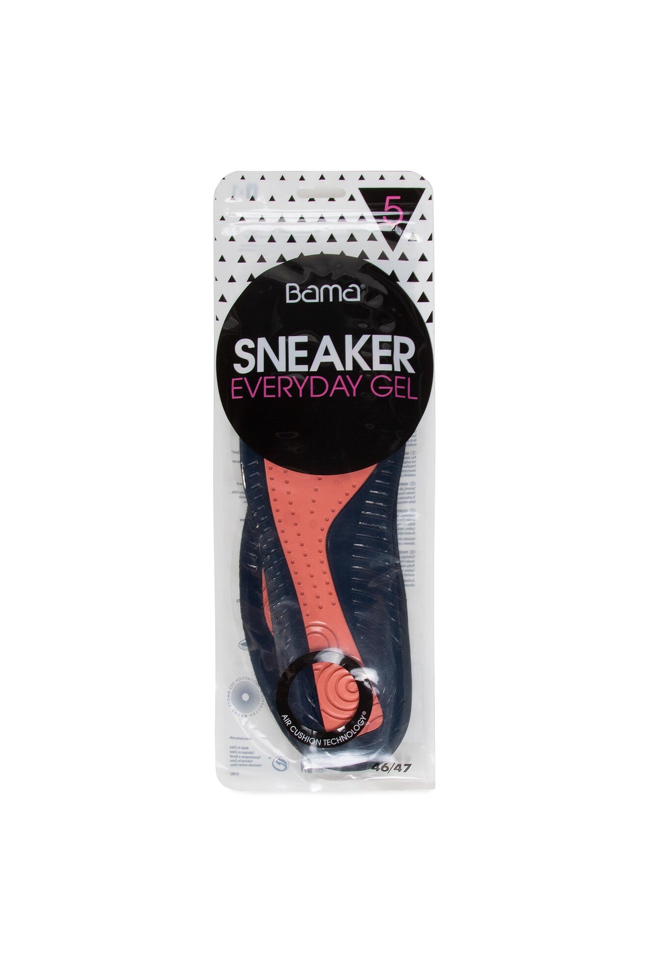Wkładki do obuwia BAMA WKŁADKA SNEAKER EVERYDAY GEL 46/47 MIX