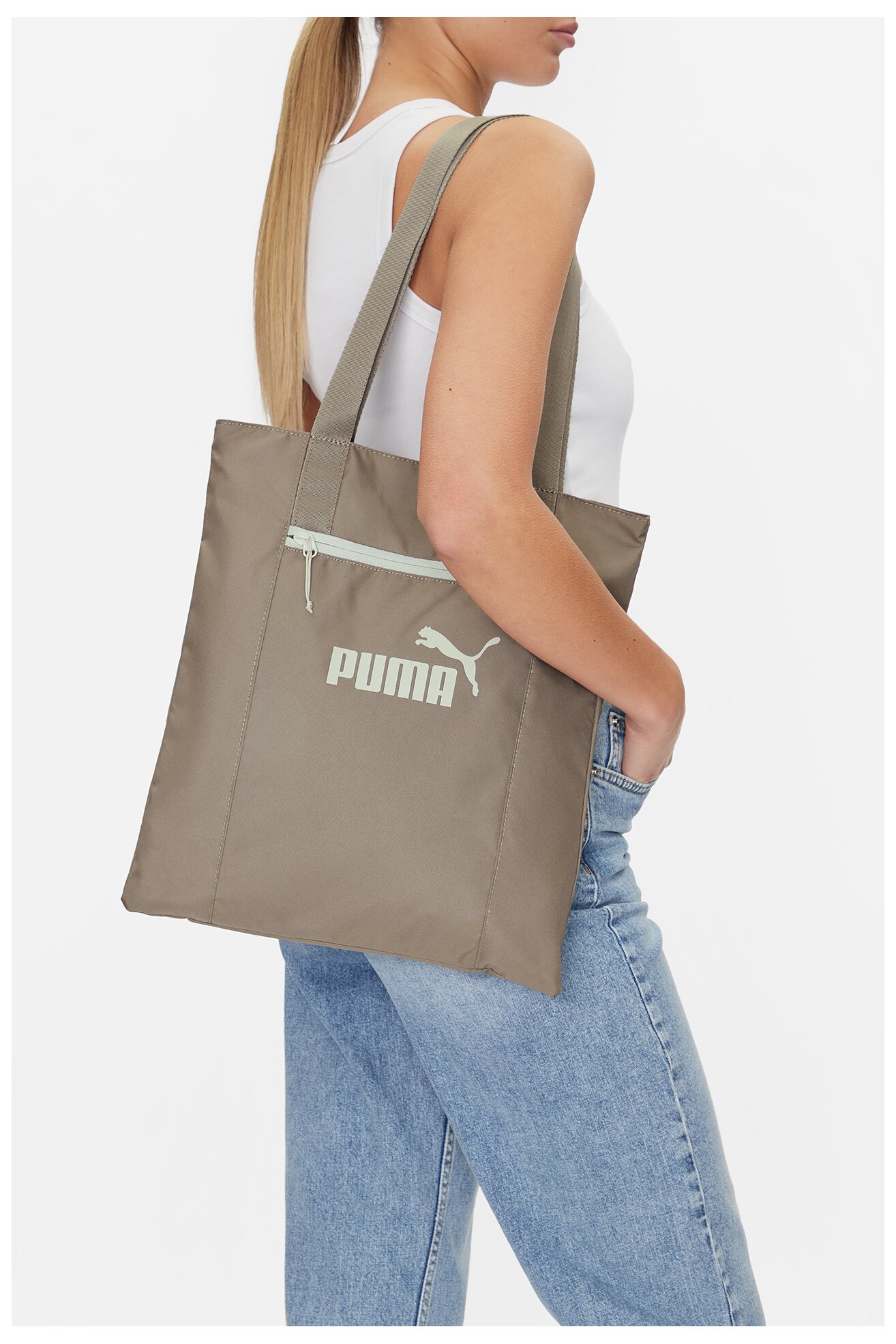 Kézitáska Puma BASE EA TOTE 9172403 BÉZS