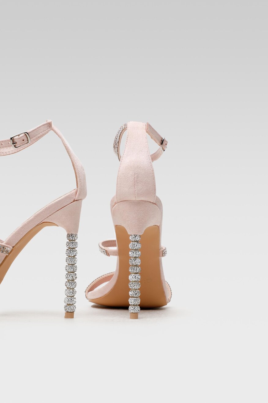 
                Quazi - Sandały na obcasie z cyrkoniami - 5904248719104