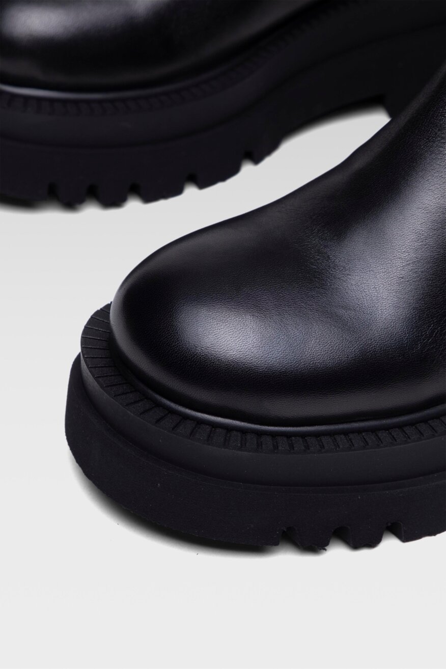 
                Gino Rossi - Skórzane botki czarne - 5903698958682