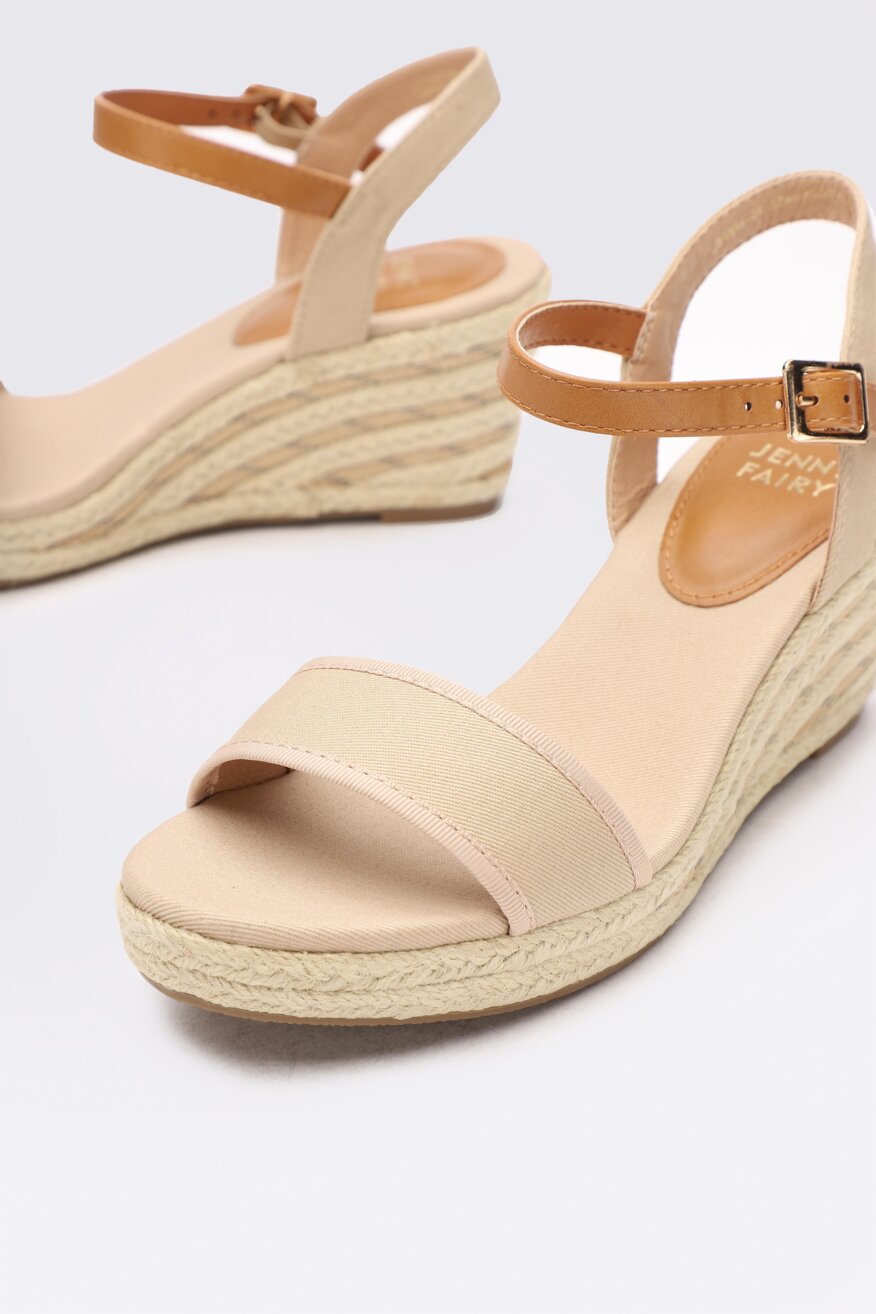 Jenny Fairy - Sandały na koturnie boho - 5903698265070