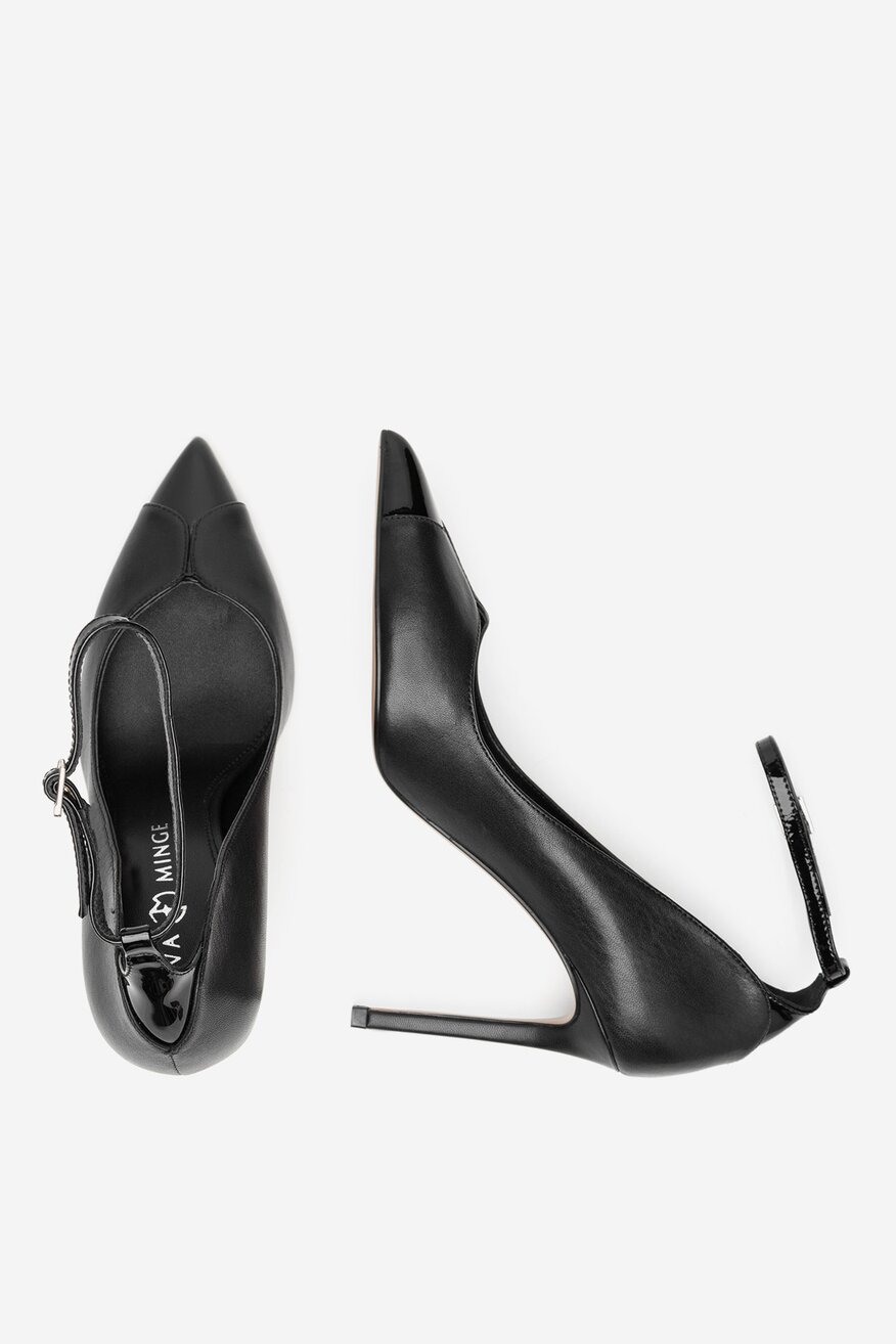 
                Pantofi cu toc EVA MINGE NEGRU - 5903698214443