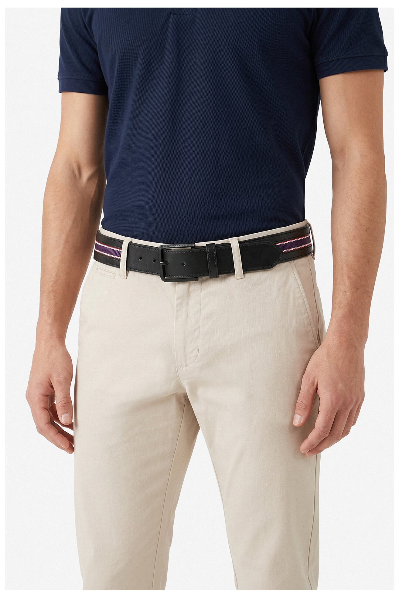 Pasek męski Beverly Hills Polo Club CEO-BHPC-M2-002-SS26 Czarny