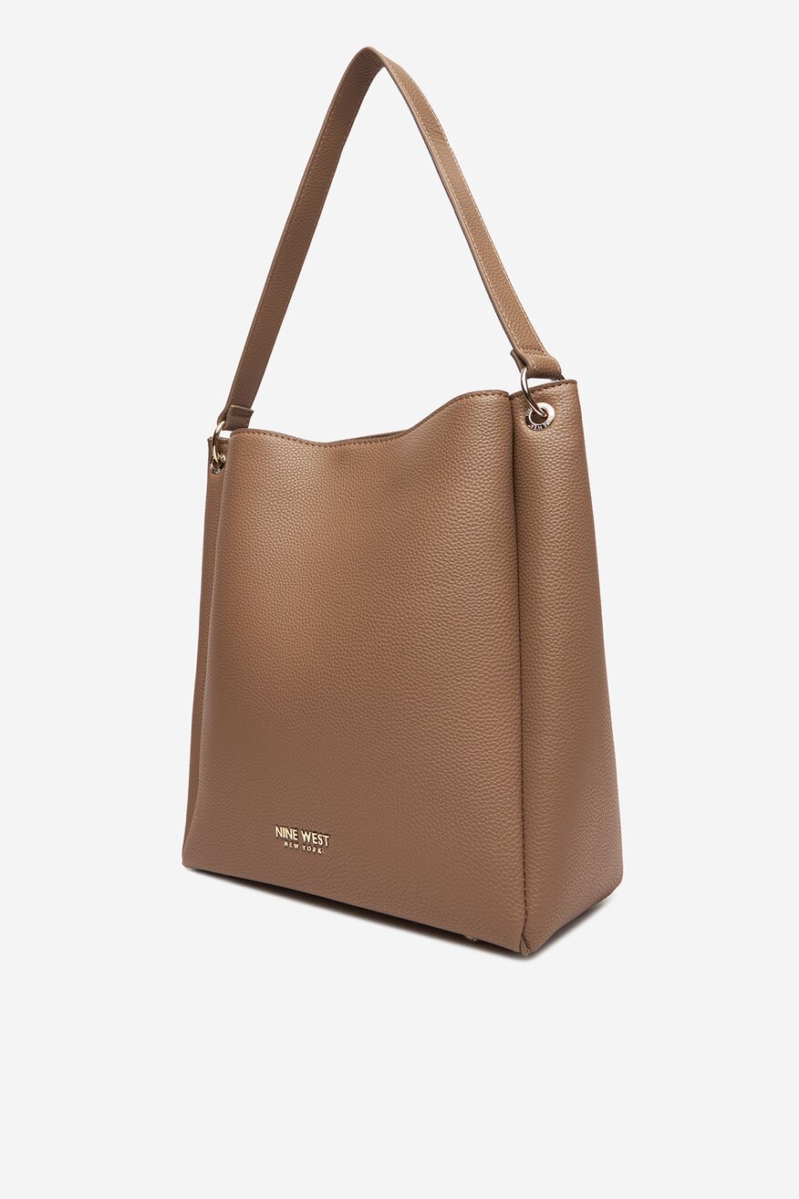 Дамска чанта NINE WEST ТЪМНОБЕЖОВ - 5906751220023